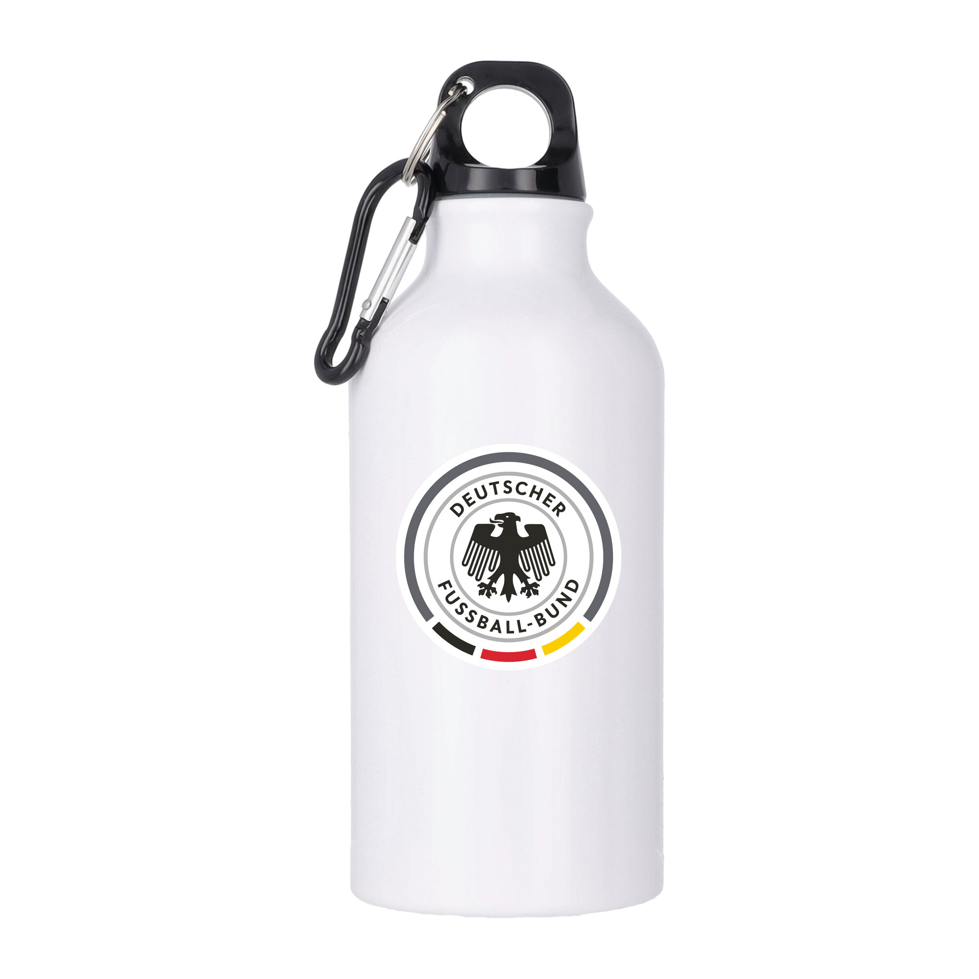 Trinkflasche aus Aluminium mit Logo der deutschen Nationalmannschaft, 400 ml, Weiß Image