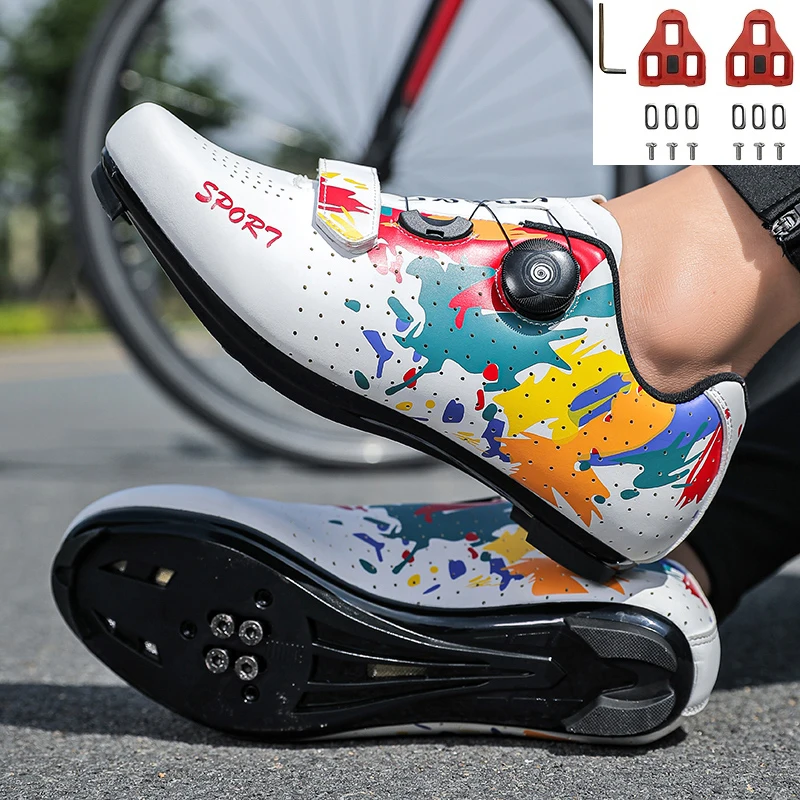 Chaussures de cyclisme professionnelles chaussures de cyclisme à semelle de route chaussures de cyclisme légères à semelle de route chaussures de cyclisme de vitesse chaussures spécifiques au cyclisme
