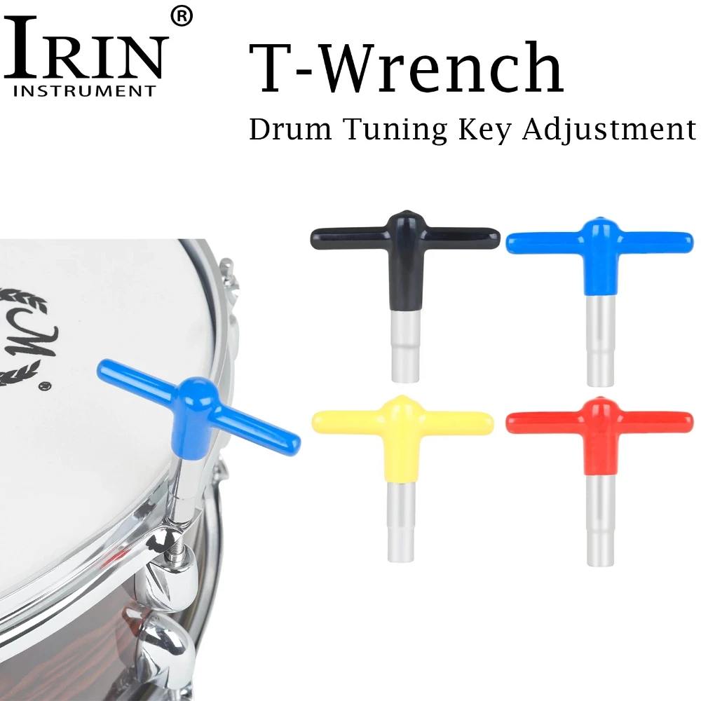Drum Tuning Key Adjustment T-Wrench Zinklegierung mit Silikon-Schutzhülle Percussion Instrument Major Drum Zubehörteile Image