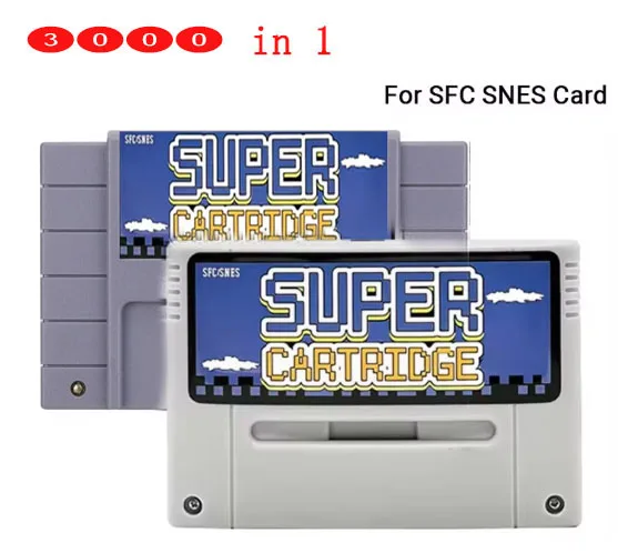 SUPER EVERDRIVED – cartouche de jeu 4000 en 1, carte Flash V1 pour Console de jeu vidéo SNES Super Famicom 16 bits, Version US/EU/JP