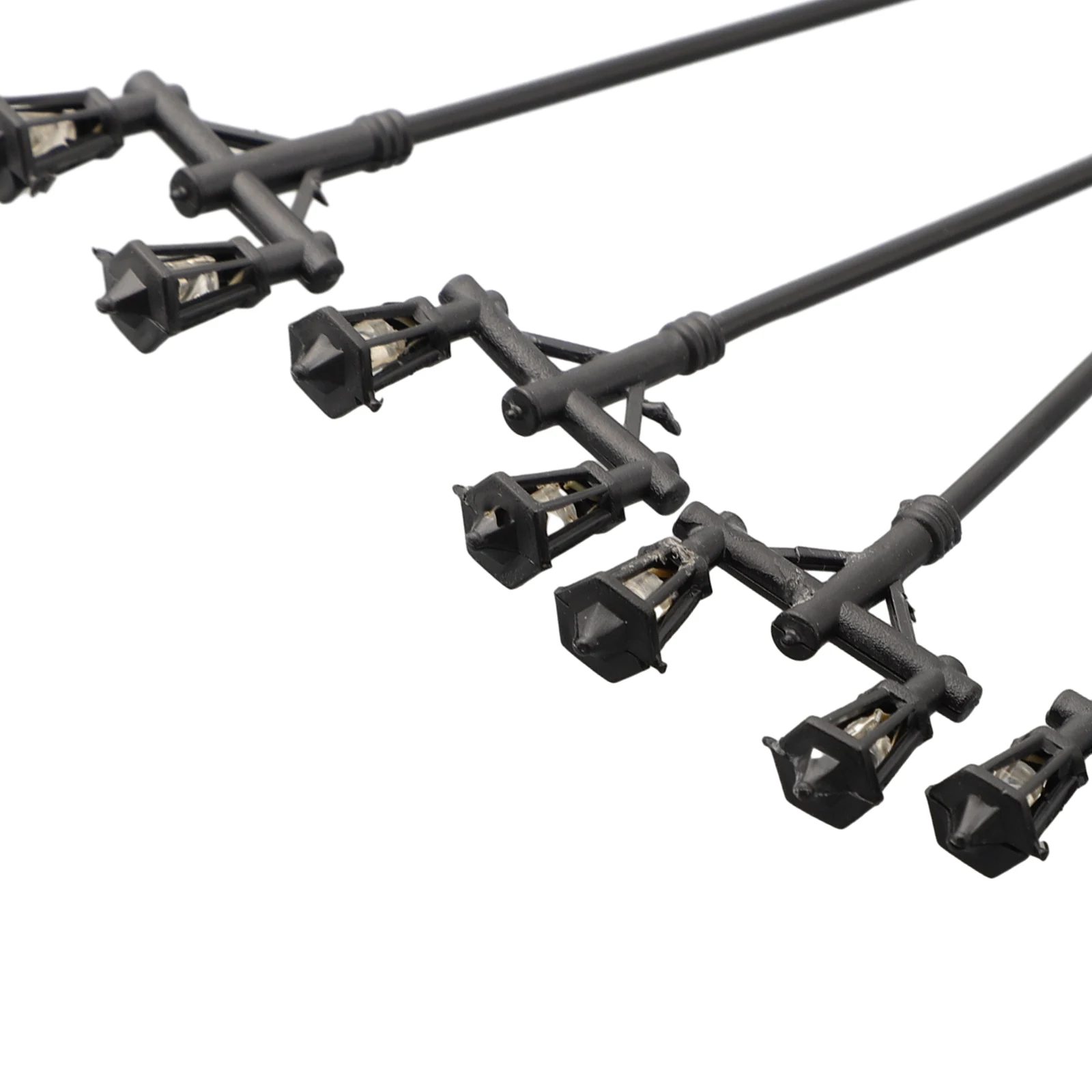 10 Stück Modell Straßen laternen Maßstab 1:100 Eisenbahn LED Laternen pfahl Terrasse Garten lampen Straßen laternen Landschaft Gericht Außen lampe Hof