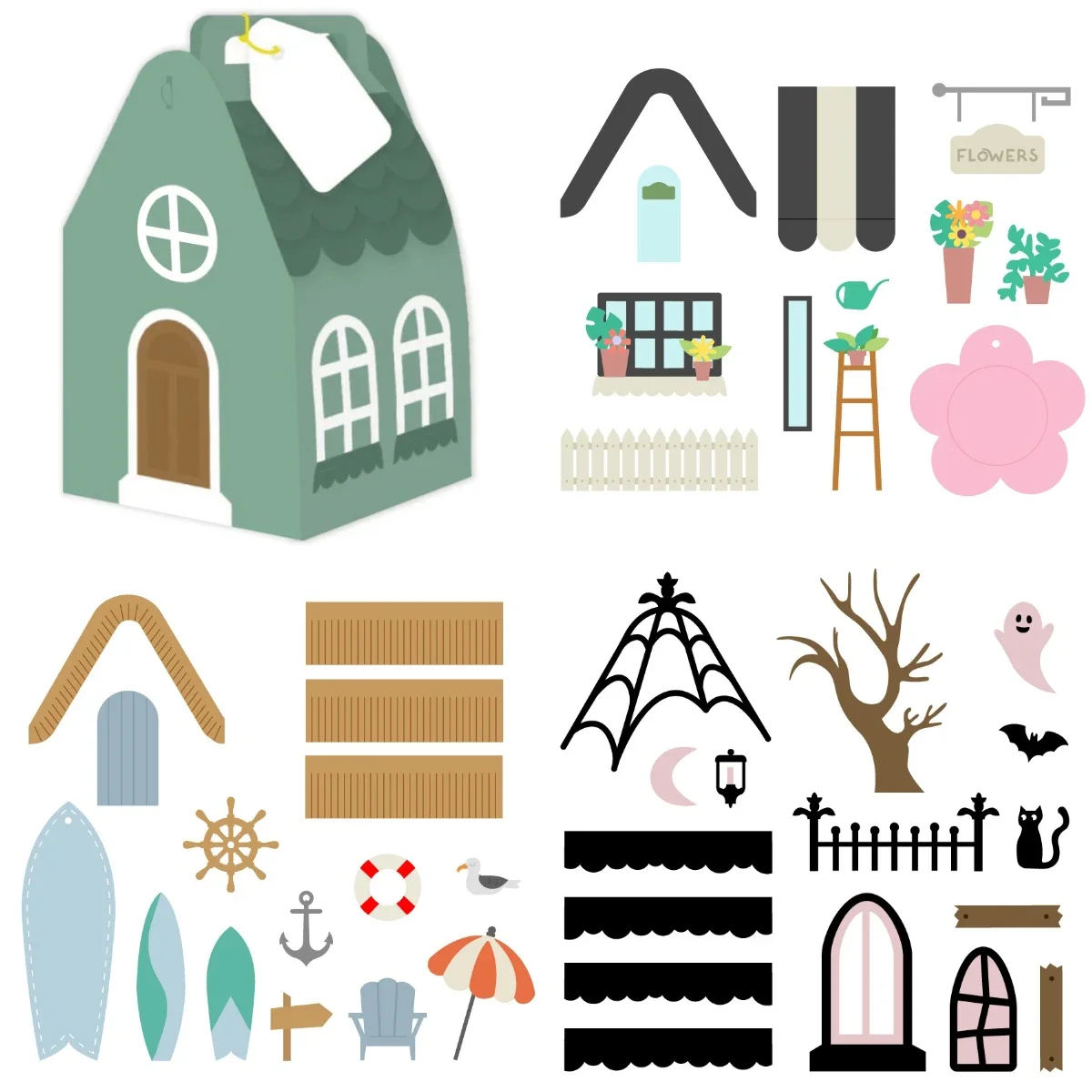 Summer - House Treat Box Add On 2025 New Dies Scrapbook Diary Decoration Stencil Embossing Template DIY Greeting Card Handmade