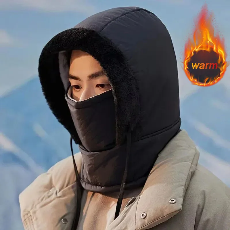 2025, Herbst und Winter, warme Plüschmütze, winddicht, Outdoor-Fahrradmütze, Daunen-Leifeng-Stil, Unisex, Gehörschutz, warme Mütze Image