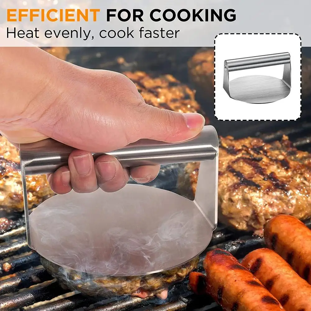 1pc Stainless Steel Hamburg Meat Press Hamburger Press Kitchen Gadgets Meat Pie Make Kitchen Accessories Cooking Accessories
