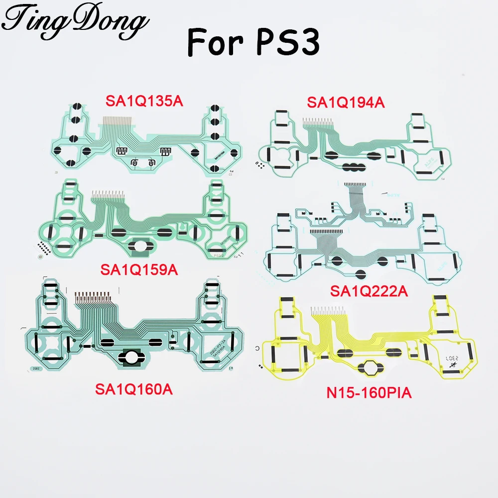 2PCS Für PS3 Spiel Controller Leitfähigen Film Tastatur Taste Band Flex Kabel SA1Q135A 159A SA1Q160A SA1Q194A SA1Q222A N15-160PIA Image