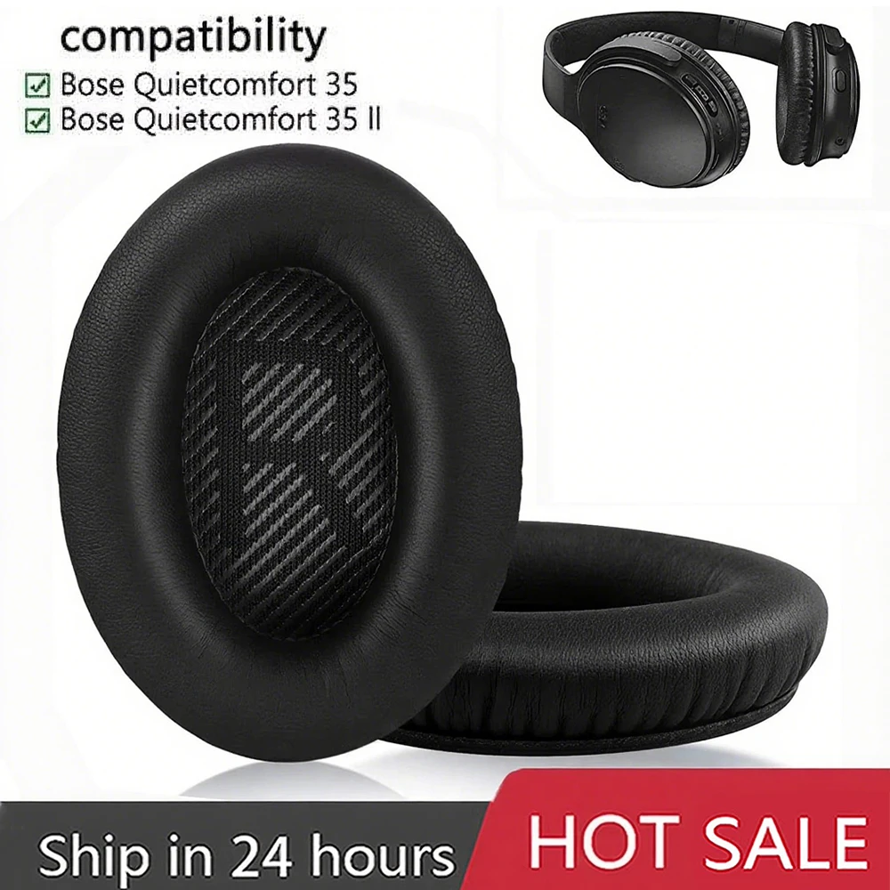 Ersatz-Ohrpolster, Ohrpolster, Kopfband für Bose QuietComfort QC 2, 15, 25, 35, Kopfhörer-Ohrpolster QC35, QC2, QC15, QC25, AE2, AE2i, AE2w Image