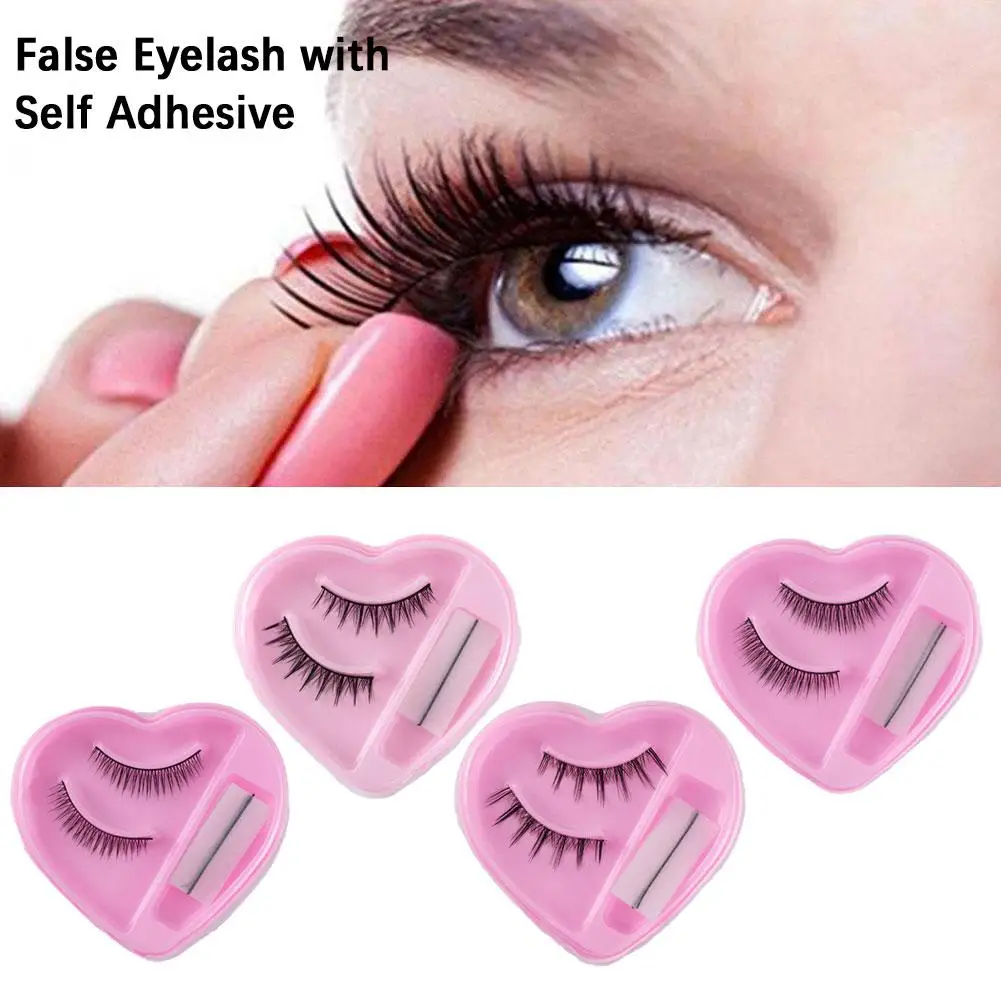 Falsche Wimpern mit Klebeband, wiederverwendbare Wimpern, kleberfrei, Vollstreifen-Wimpernverlängerung, professionelle Make-up-Schönheitswerkzeuge Image