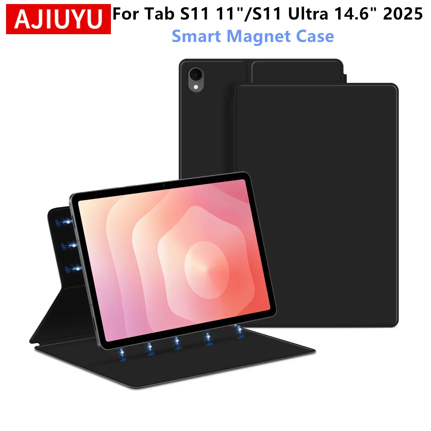 Für Samsung Galaxy Tab S11 2025 11 Zoll SM-X730 X736 B Magnetische Hülle für Tab S11 Ultra 14,6 Zoll S11 11 Zoll Tablet Smart Book Cover Image