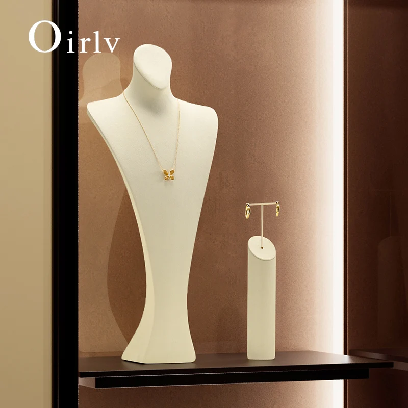 Oirlv Halskette Schmuck Display Requisiten Brust Porträt Schmuck Diamant Halskette Display Regal Halskette Show Schmuck Display Stand Image