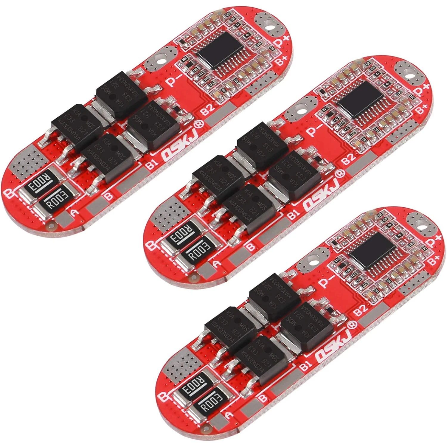 3 PCs 18650 Li-Ion PLR Lithium-Batterie Schutz Bord 1S 2S 10A 3S 4S 5S 25A BMS Lade Modul PCM Polymer Lipo Zelle PCB Image