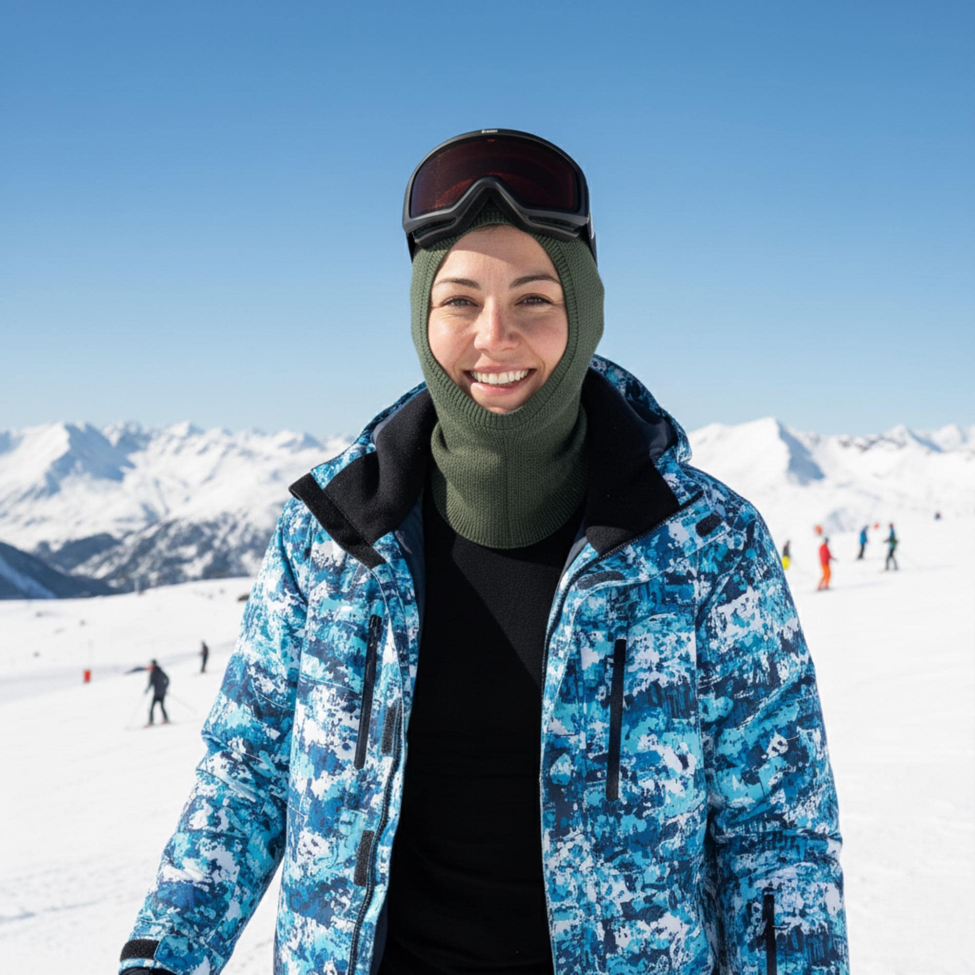 Passamontagna unisex Passamontagna in lana merino Cappello invernale Casco Passamontagna Maschera facciale Passamontagna militare Maschera da sci Fode