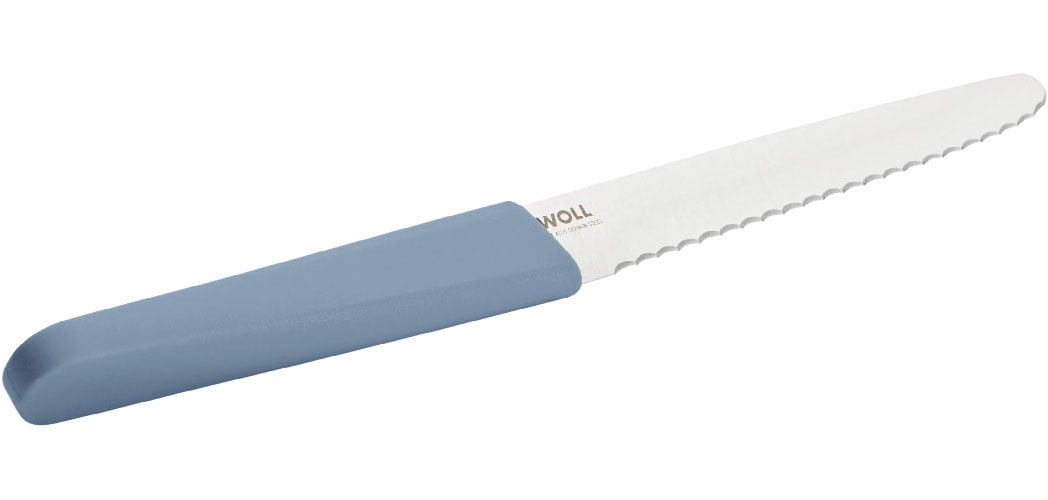 Brotzeitmesser WOLL "Cutting Edge", blau, 1 Stk., Edelstahl, Kunststoff, Essmesser, aus deutschem Edelstahl gemäß DIN 1.4116 Image