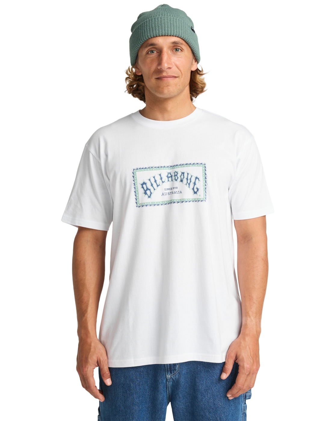 T-Shirt BILLABONG "Arch Frame", Herren, Gr. M, weiß, 100% Baumwolle, Shirts Image