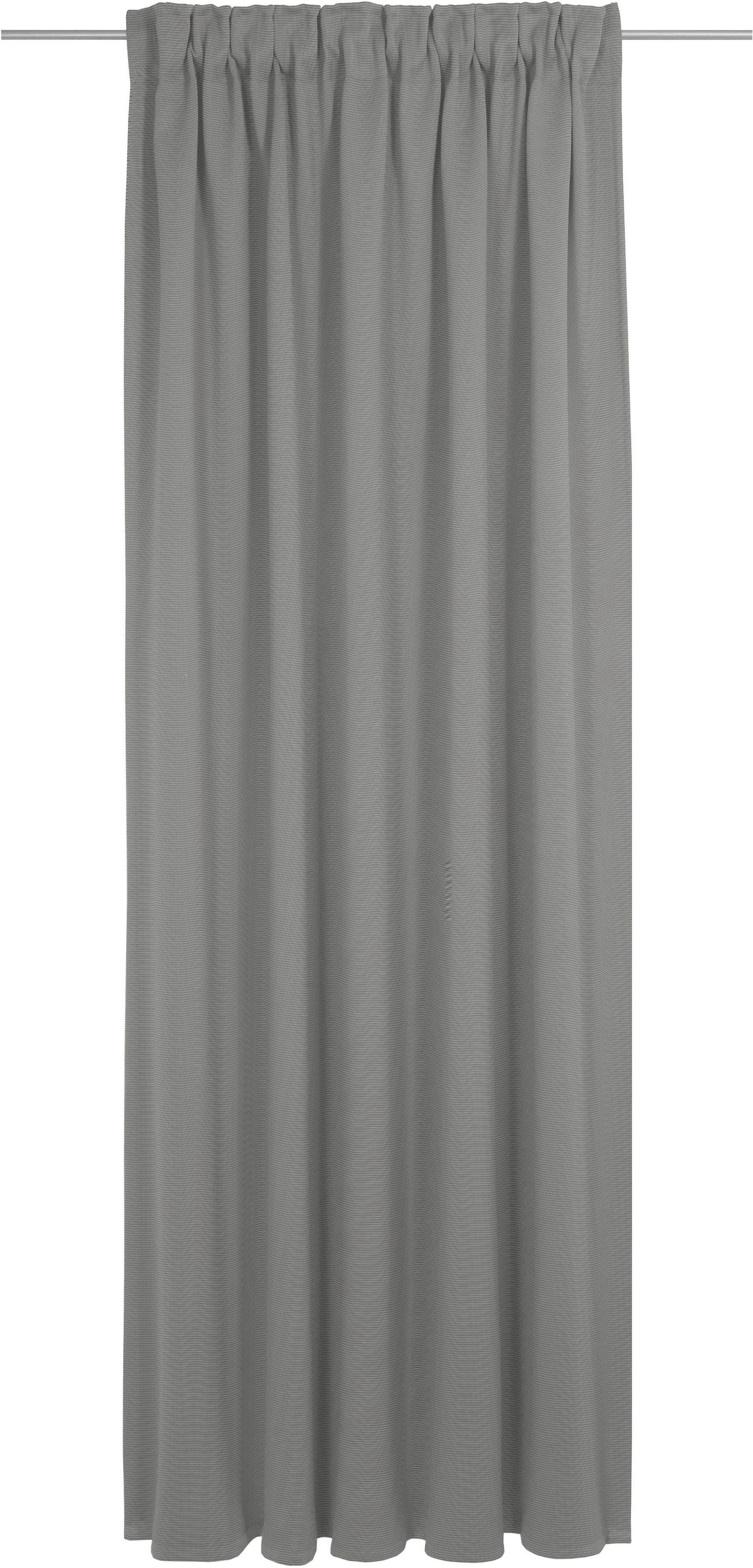 Vorhang ADAM "Uni Collection light", grau (dunkelgrau), B:142cm H:365cm, Baumwolle (Bio-Baumwolle), Gardinen, aus 100% Bio-Baumwolle Image