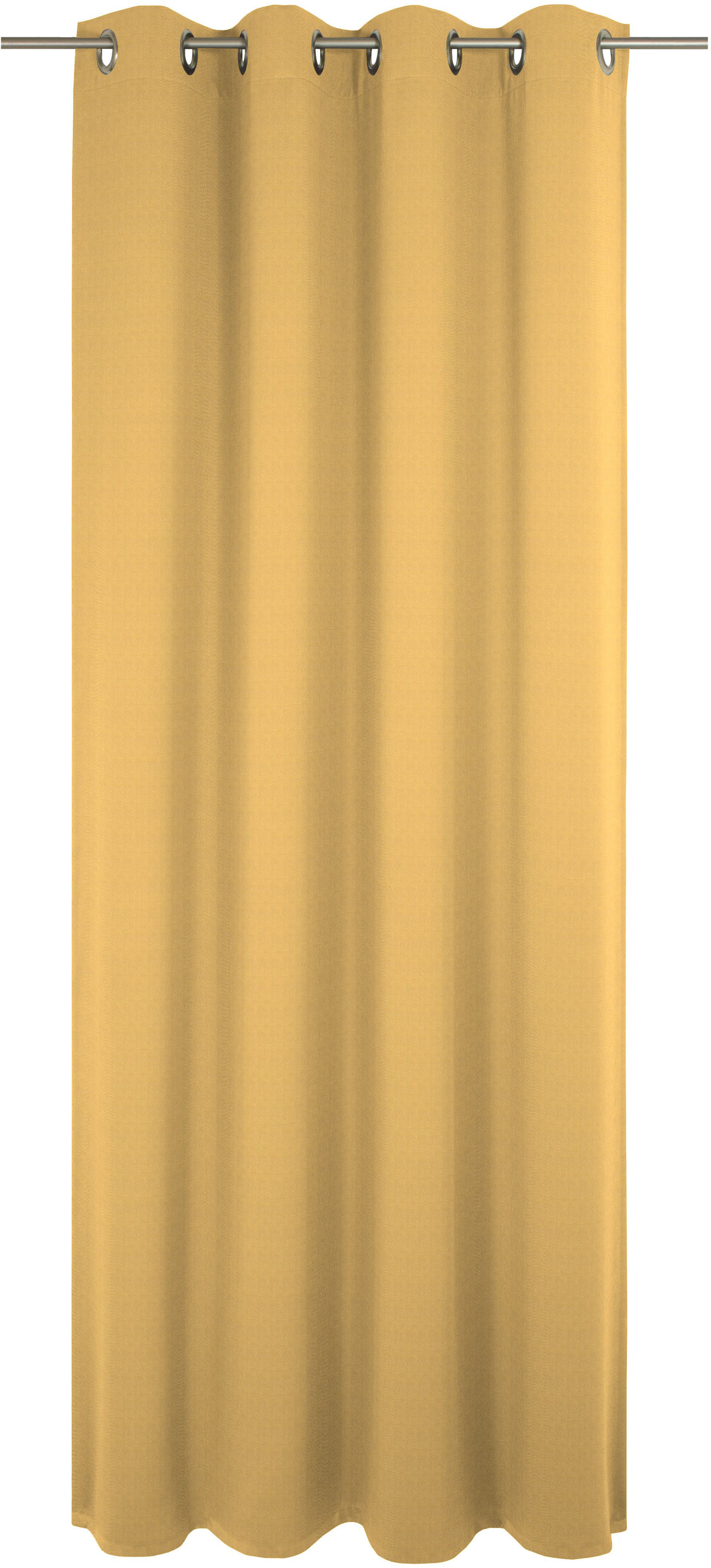 Vorhang ADAM "Uni Collection", gelb, B:142cm H:395cm, Baumwolle (Bio-Baumwolle), Gardinen, Blickdichter aus 100% Bio-Baumwolle Image