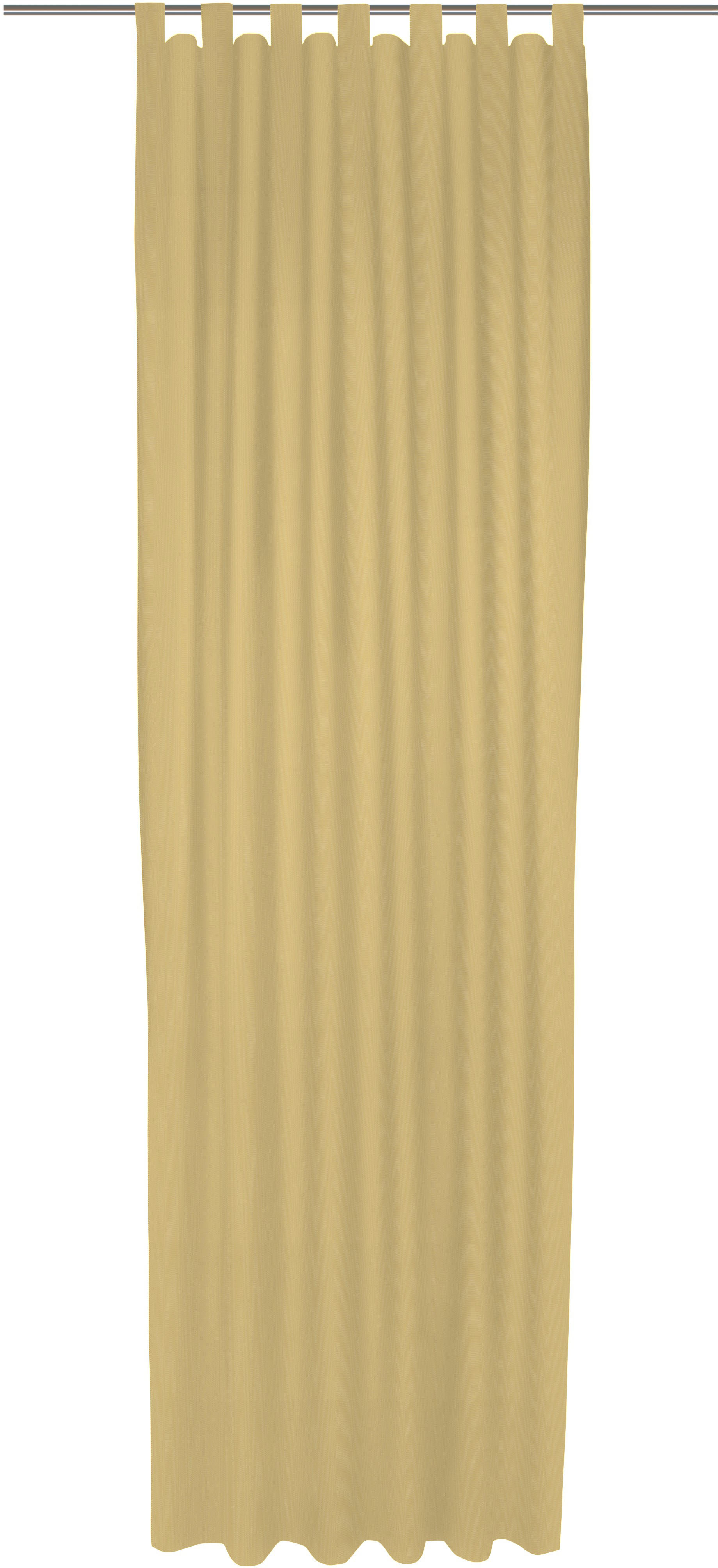 Vorhang ADAM "Uni Collection light", gelb (quitte), B:142cm H:235cm, Baumwolle (Bio-Baumwolle), Gardinen, aus 100% Bio-Baumwolle Image