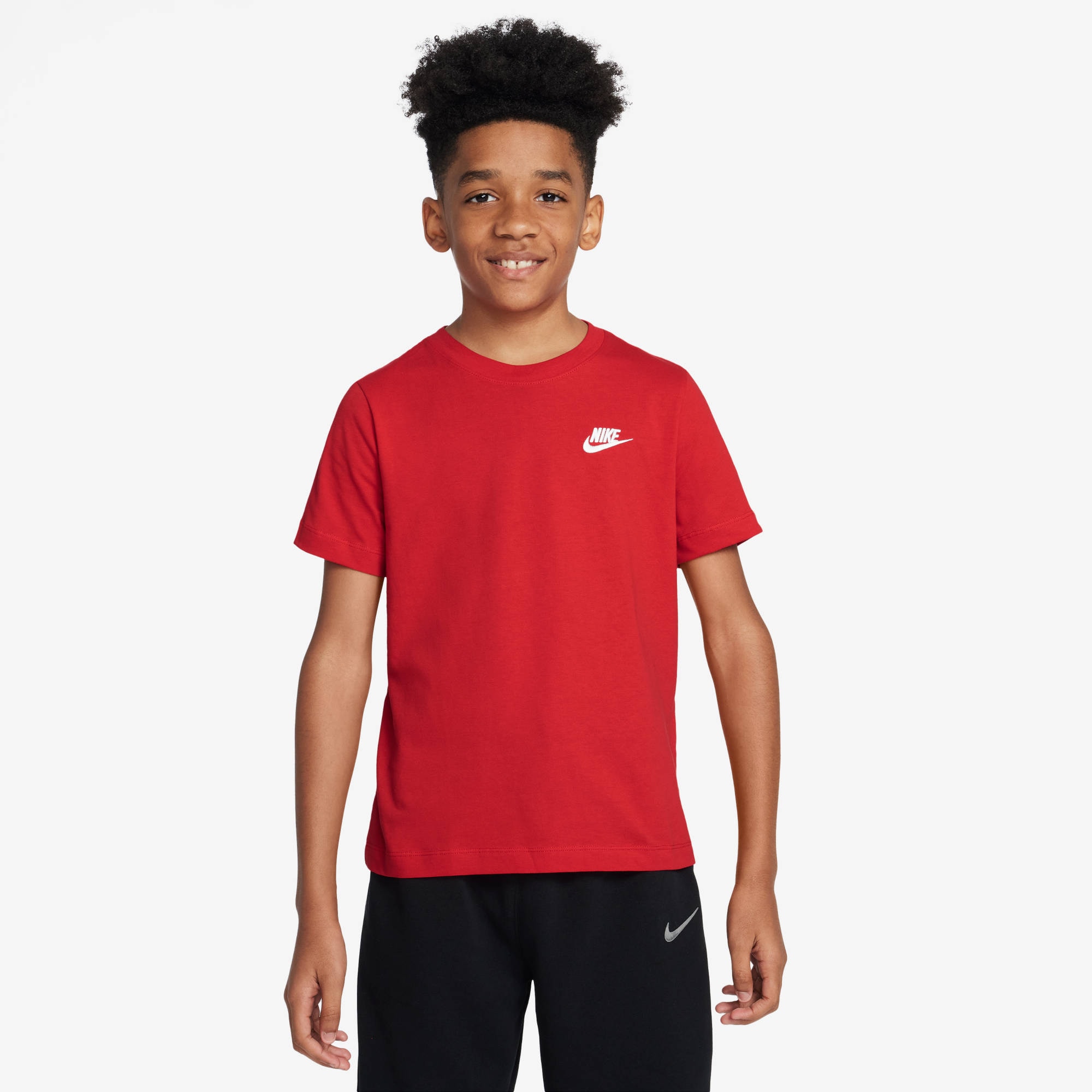 T-Shirt NIKE SPORTSWEAR "Nike Sportswear Big Kids' T-Shirt", Mädchen, Gr. L (152/158), university rot, Obermaterial: 100% Baumwolle, normal, Shirts T-Shirt, gerader Schnitt, normale Ärmellänge, in verschiedenen US-Größen
