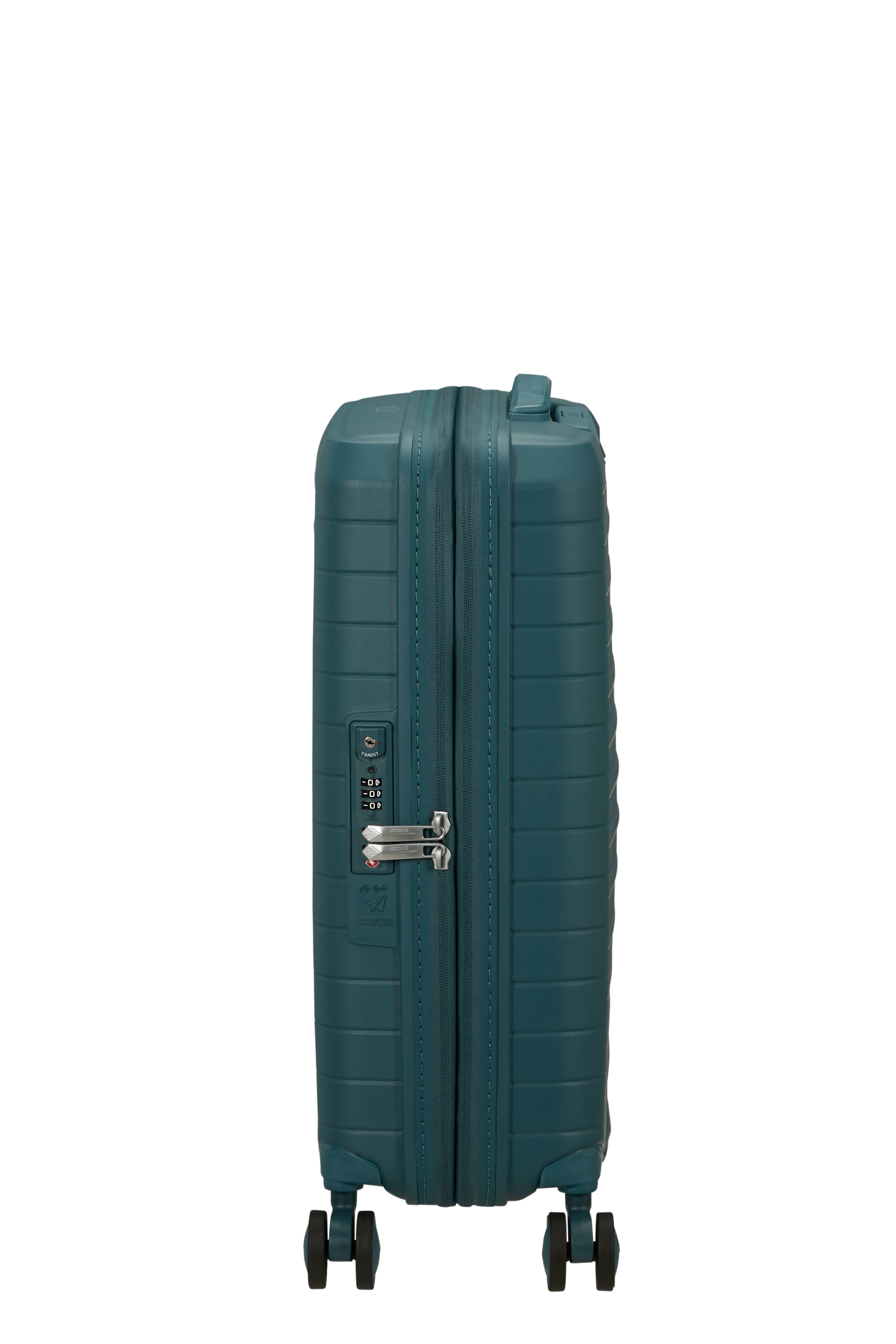 Hartschalen-Trolley AMERICAN TOURISTER "FASTFORWARD, verschiedene Größen und Farben", Gr. B/H/T: 40cm x 55cm x 20cm 36 l, totally teal, Polypropylen, unifarben, Koffer, Hartschalen-Koffer personalisierbar TSA-Schloss Volumenerweiterung Image