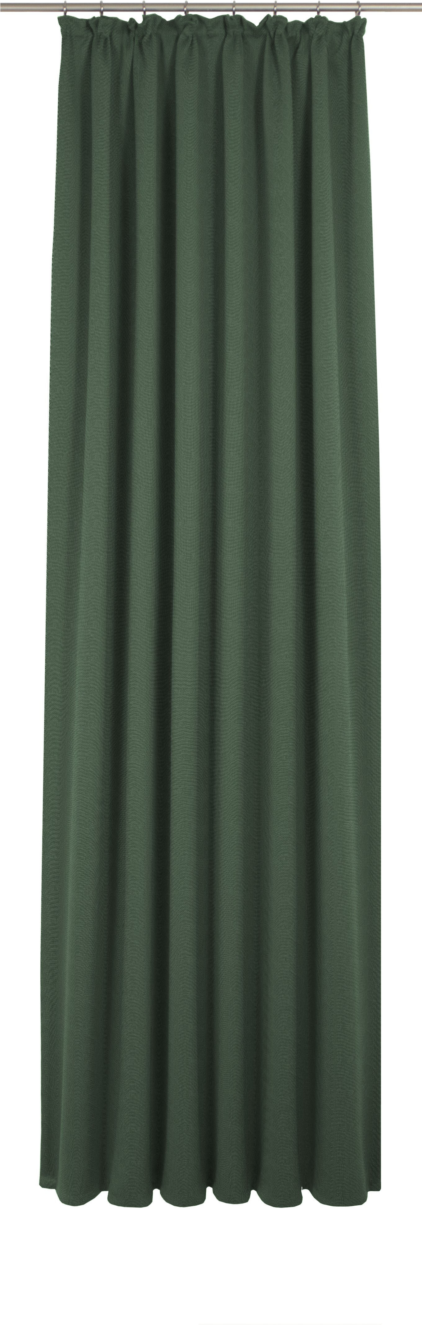 Vorhang ADAM "Uni Collection", grün (oliv), B:142cm H:295cm, Baumwolle (Bio-Baumwolle), Gardinen, aus 100% Bio-Baumwolle Image