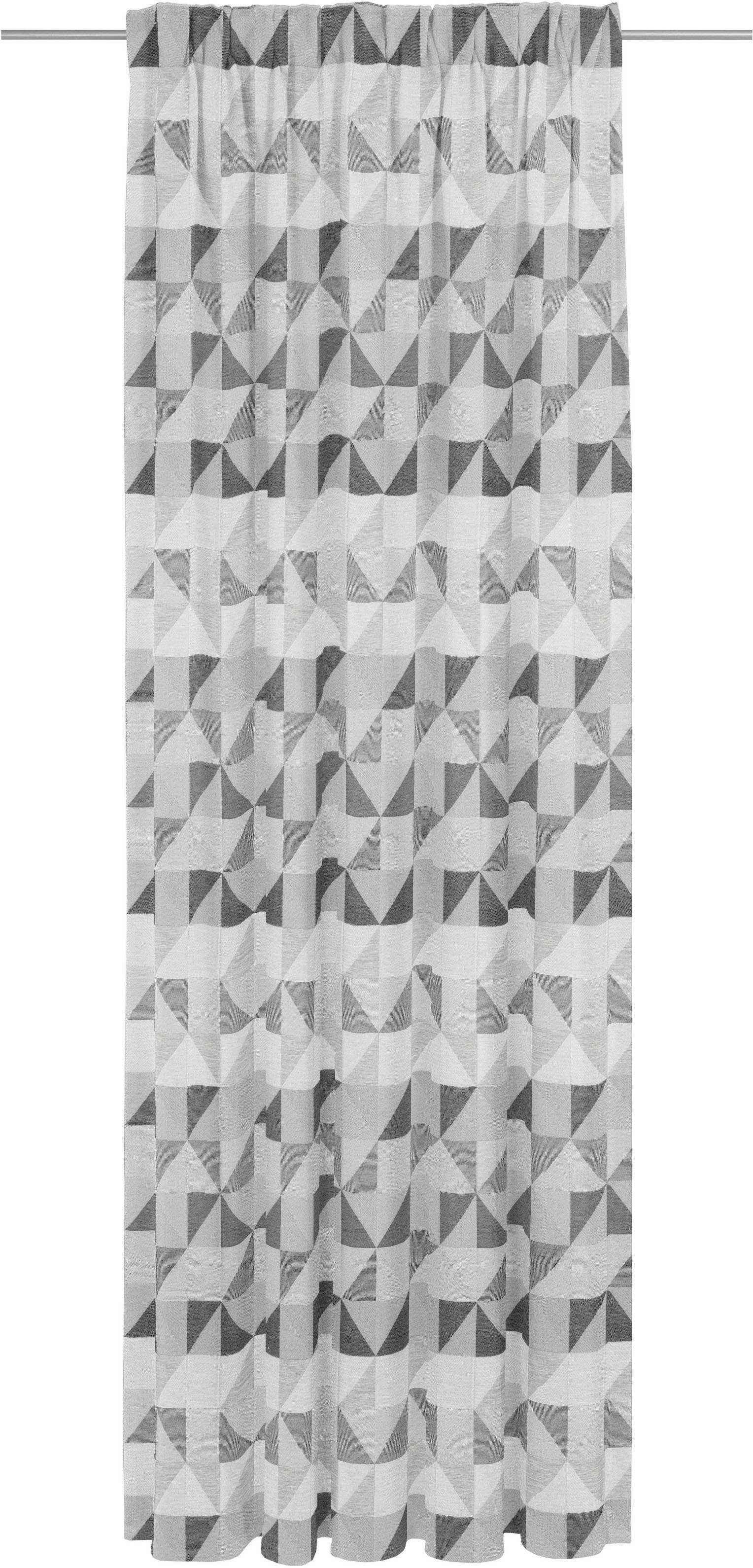Vorhang WIRTH "Berlare", grau (dunkelgrau), B:132cm H:195cm, Baumwolle, Polyester, Gardinen, nach Maß Image