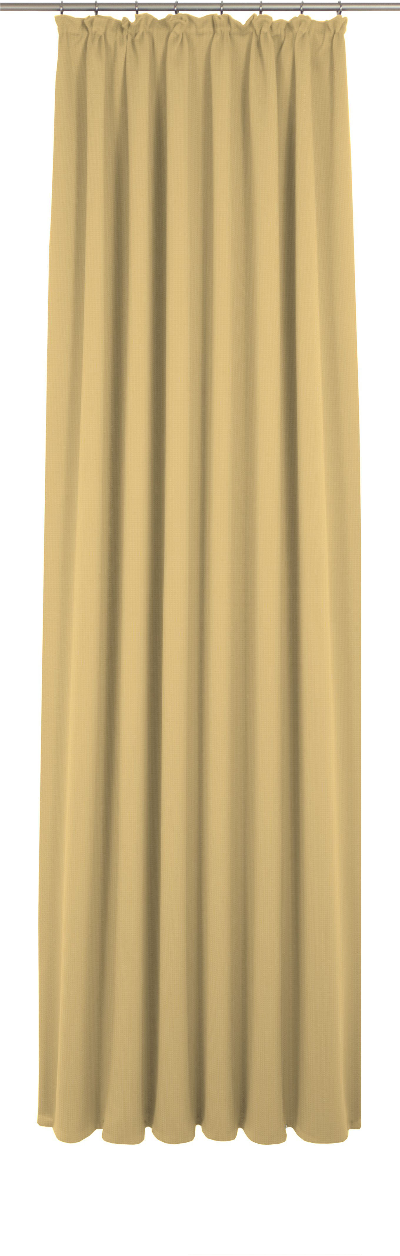 Vorhang ADAM "Uni Collection light", gelb (quitte), B:142cm H:195cm, Baumwolle (Bio-Baumwolle), Gardinen, aus 100% Bio-Baumwolle Image
