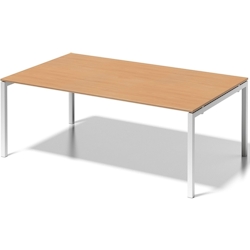 Bisley Chefarbeitsplatz/Konferenztisch Cito BxTxH 200x120x74cm buche/verkehrsweiß Image