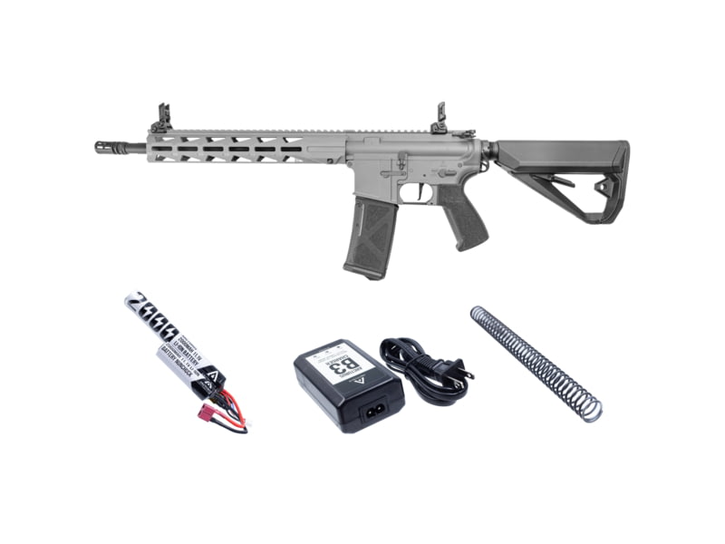 Arcturus LWT MK-III Carbine 12in SPORT AEG SE Starter Pack Airsoft Gun Grey AT-ST03-CB-SE-GY-PK
