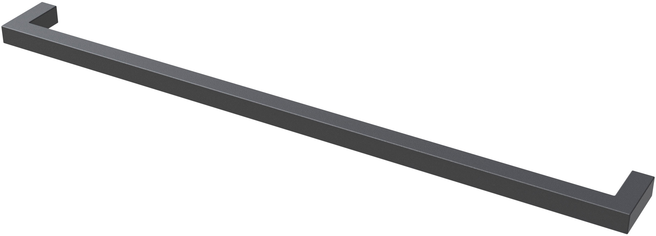 Griff SAPHIR "Quickset 945 Möbel-Griff lang, Schwarz Matt, 33 cm breit, eckig", schwarz (schwarz matt), B:3,2cm H:1cm L:33cm, Aluminium, Griffe, Möbelgriff Möbel-Zubehör, Schrankgriff, Bohrabstand 320 mm, Aluminium Image