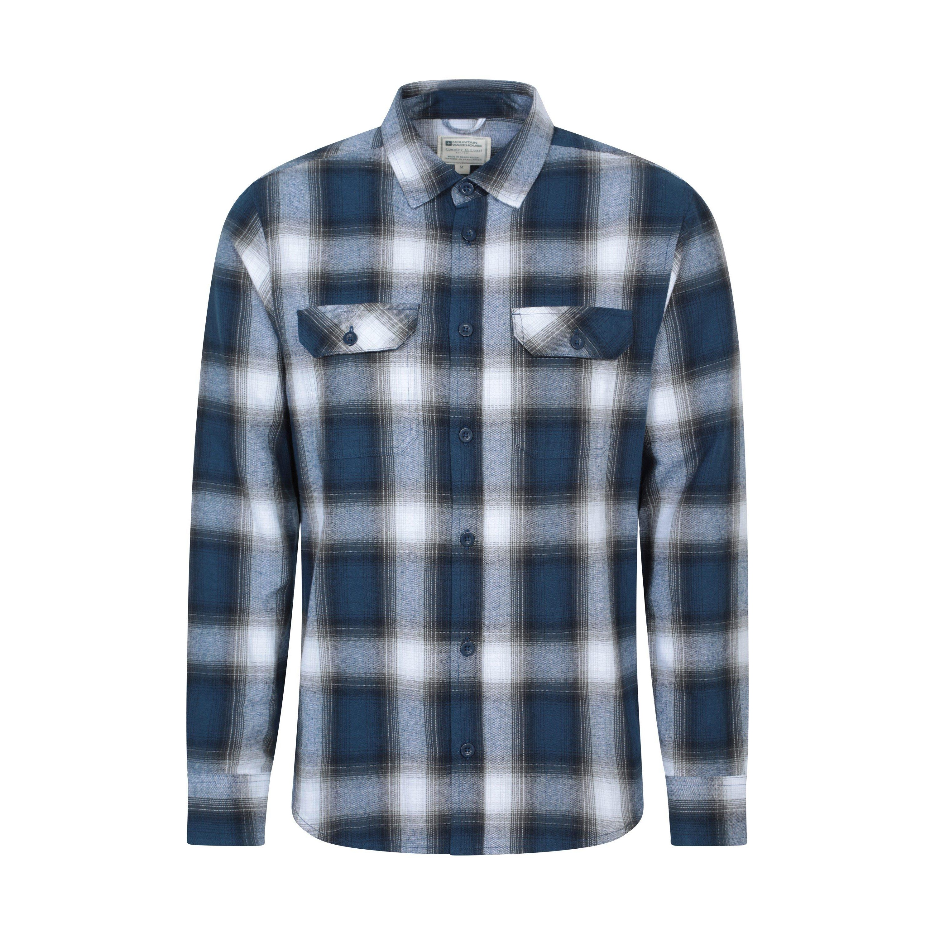 Mountain Warehouse - "Trace" Hemd für Herren Langärmlig (Maisblau) Image