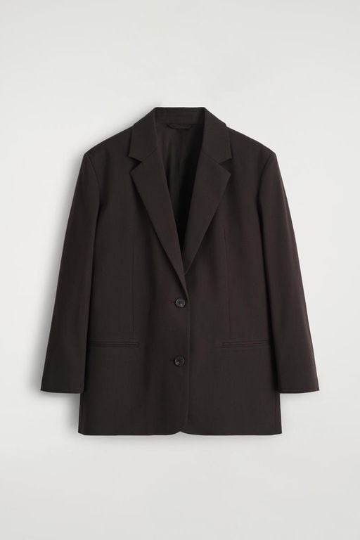 Merino Wool-Blend Blazer - Black - COS Jackets