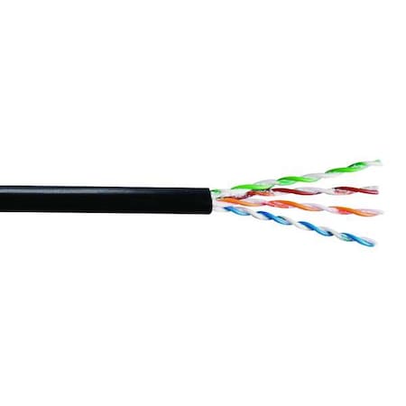 GENSPEED 5131683E Category Cable,Unshielded,Black Jacket