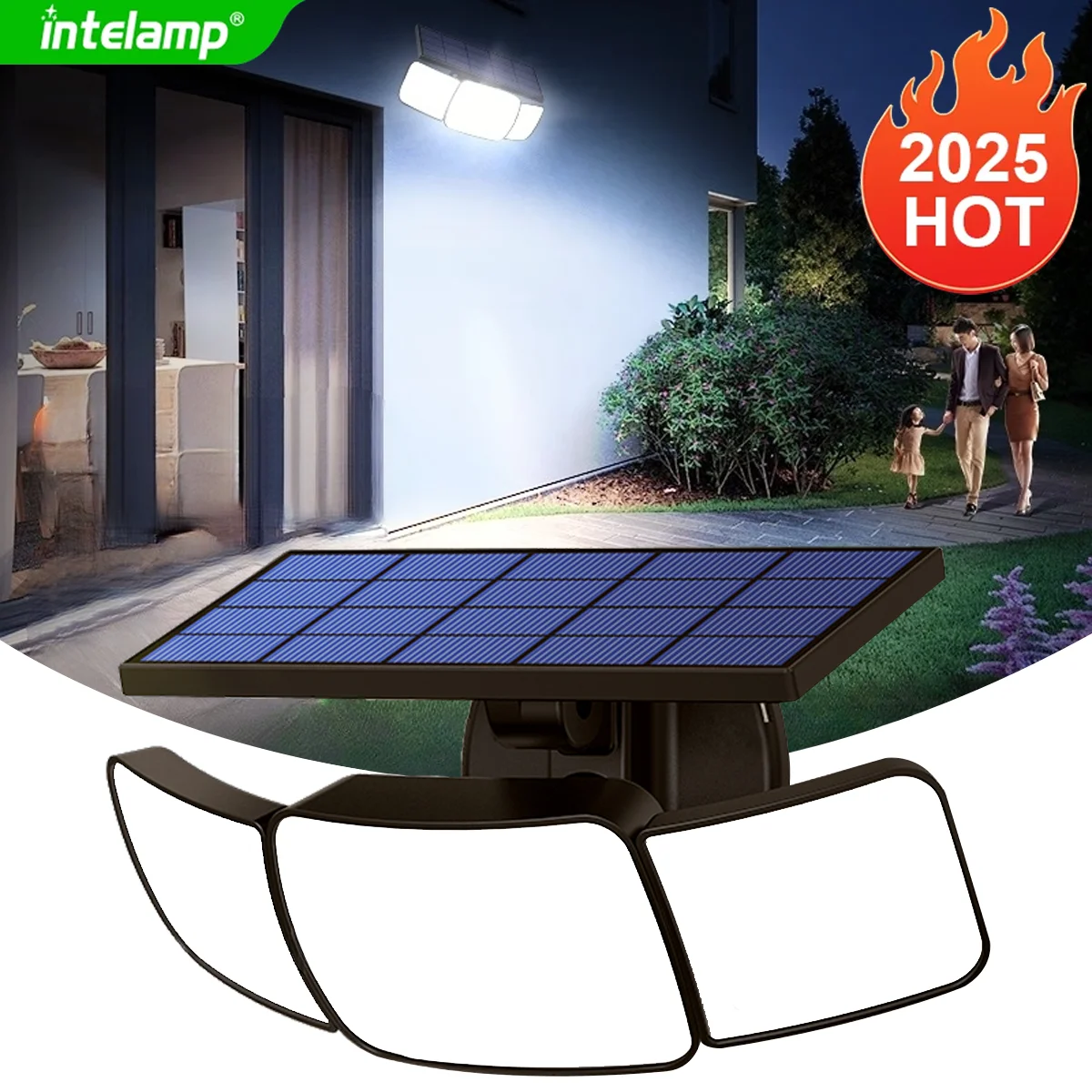 1200LM lumière solaire pour lampe solaire extérieure lumière du soleil capteur de mouvement lumière télécommande étanche jardin rue mur cour lampe