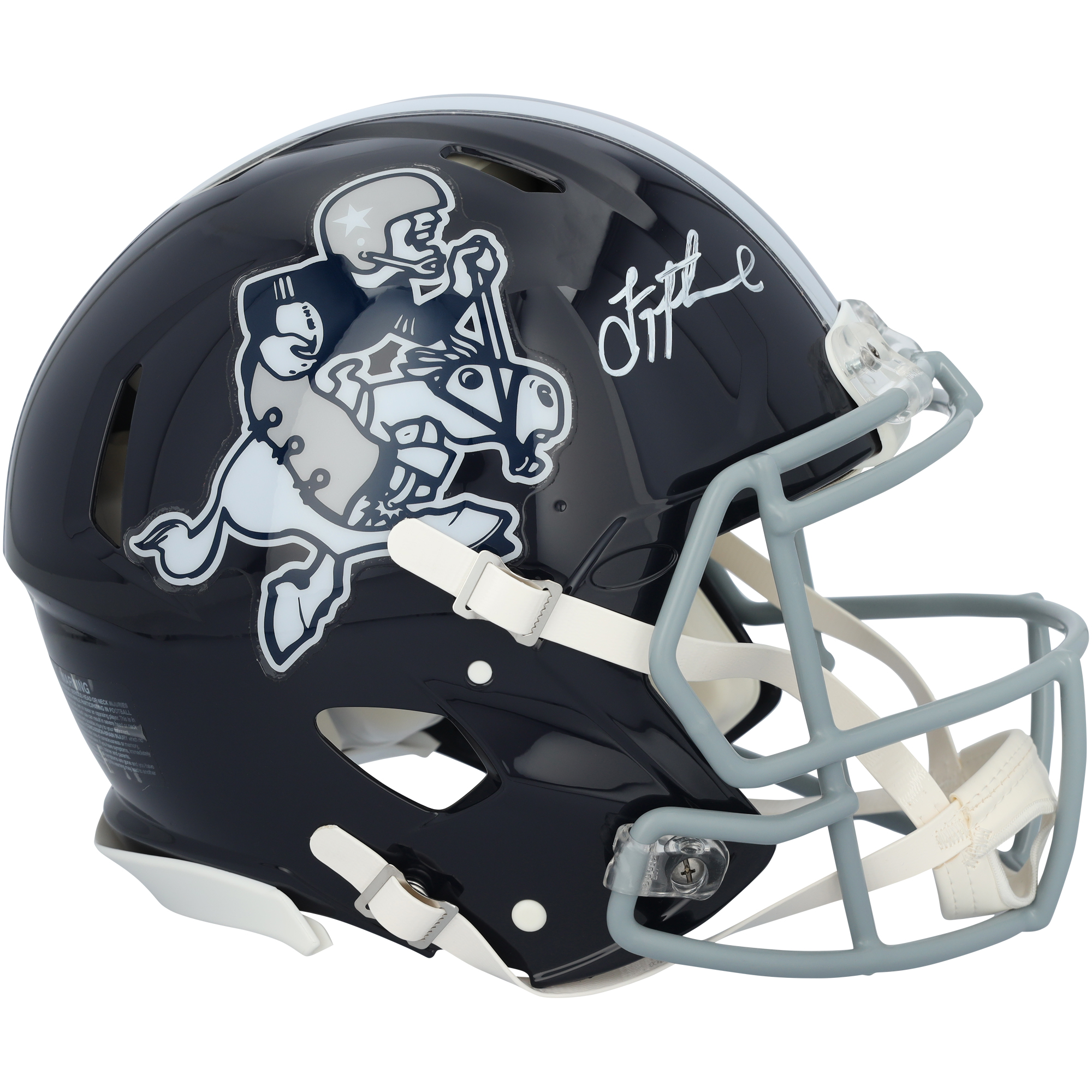 Troy Aikman Dallas Cowboys signierter Riddell Cowboy Joe Speed Authentischer Helm Image