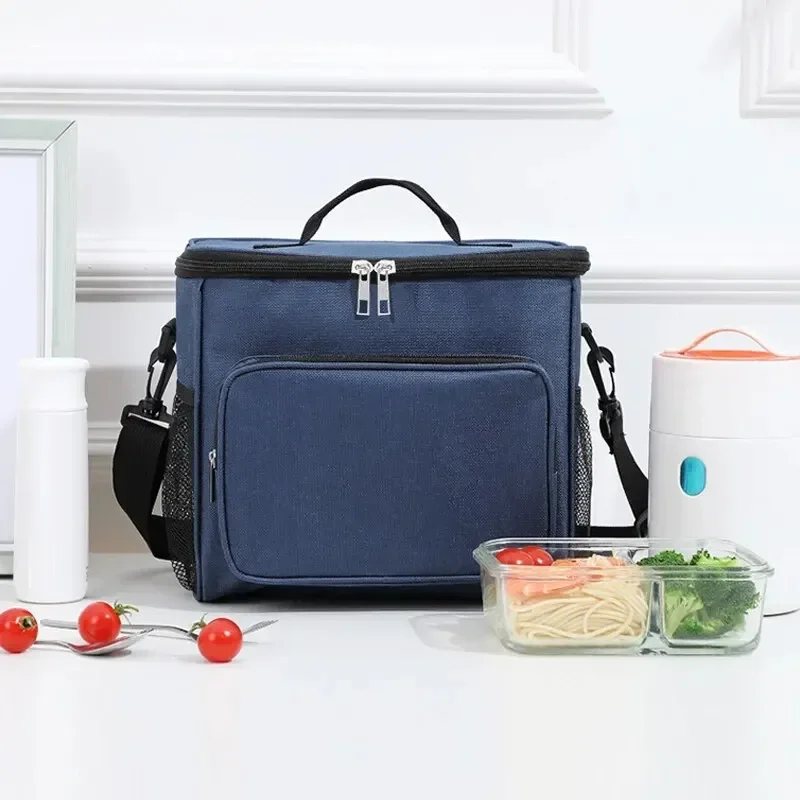 Praktische, große Kapazität, manuelle Frachtbrief, Schultertasche, Oxford, dicke Isoliertasche für Picknick, Camping, Mittagessen im Freien Image