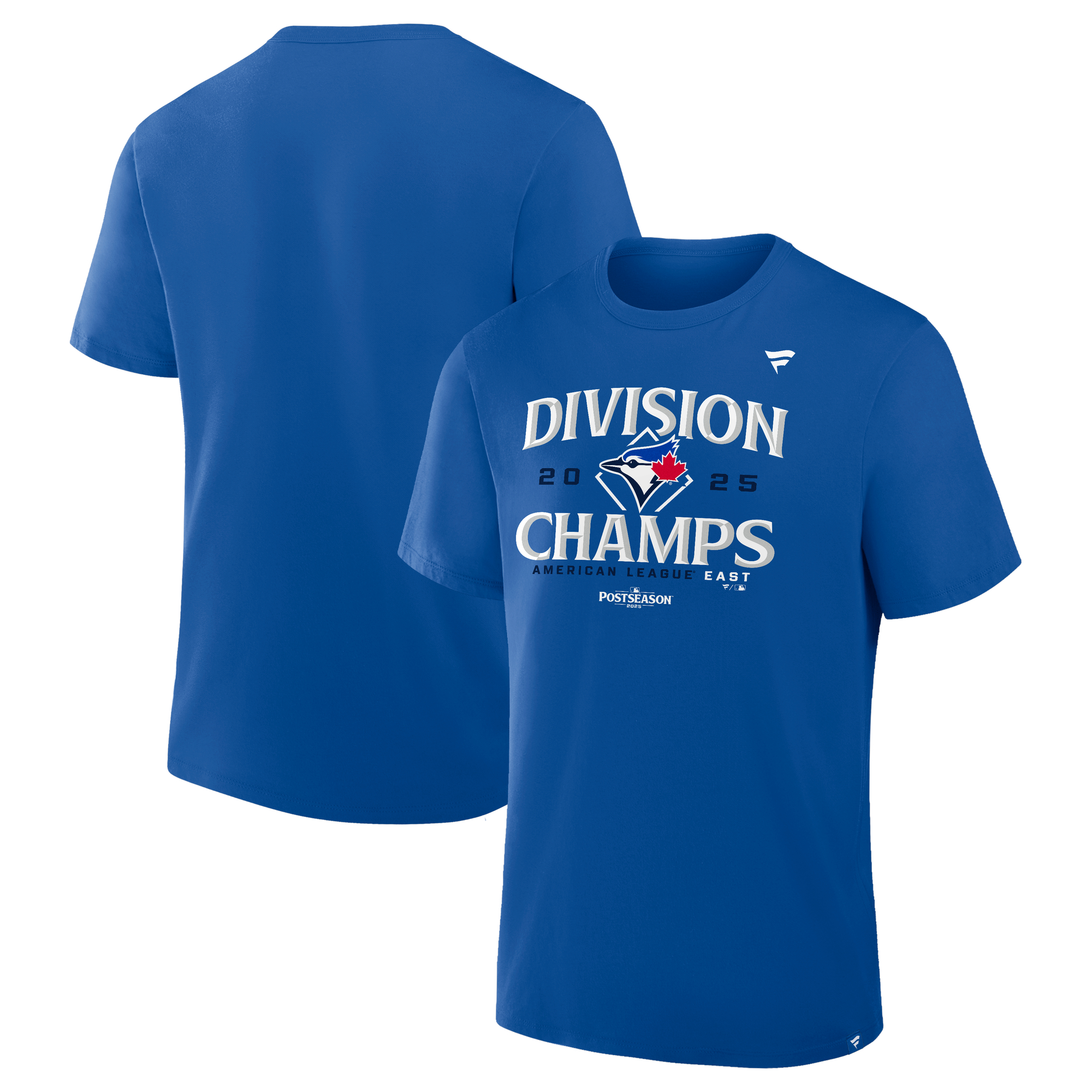 Toronto Blue Jays 2025 AL East Division Champions Locker Room Fanatics Royal Herren-T-Shirt Image
