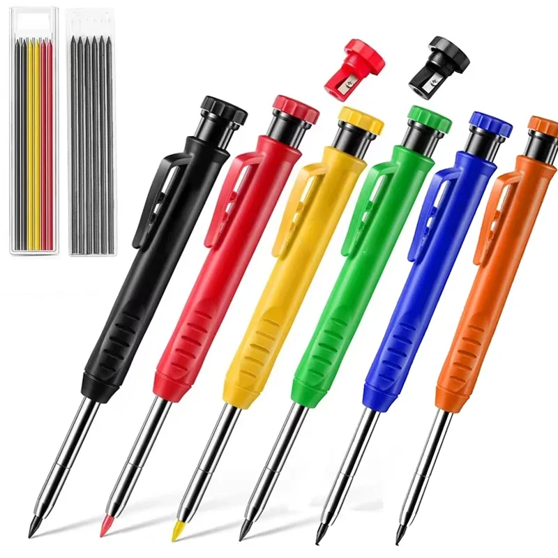 2,8 mm Druckbleistifte mit nachfüllbaren Minen und Spitzer, Tieflochbleistifte aus Kunststoff mit Fantasy-Thema für Holzbearbeitung und Zeichnen Image