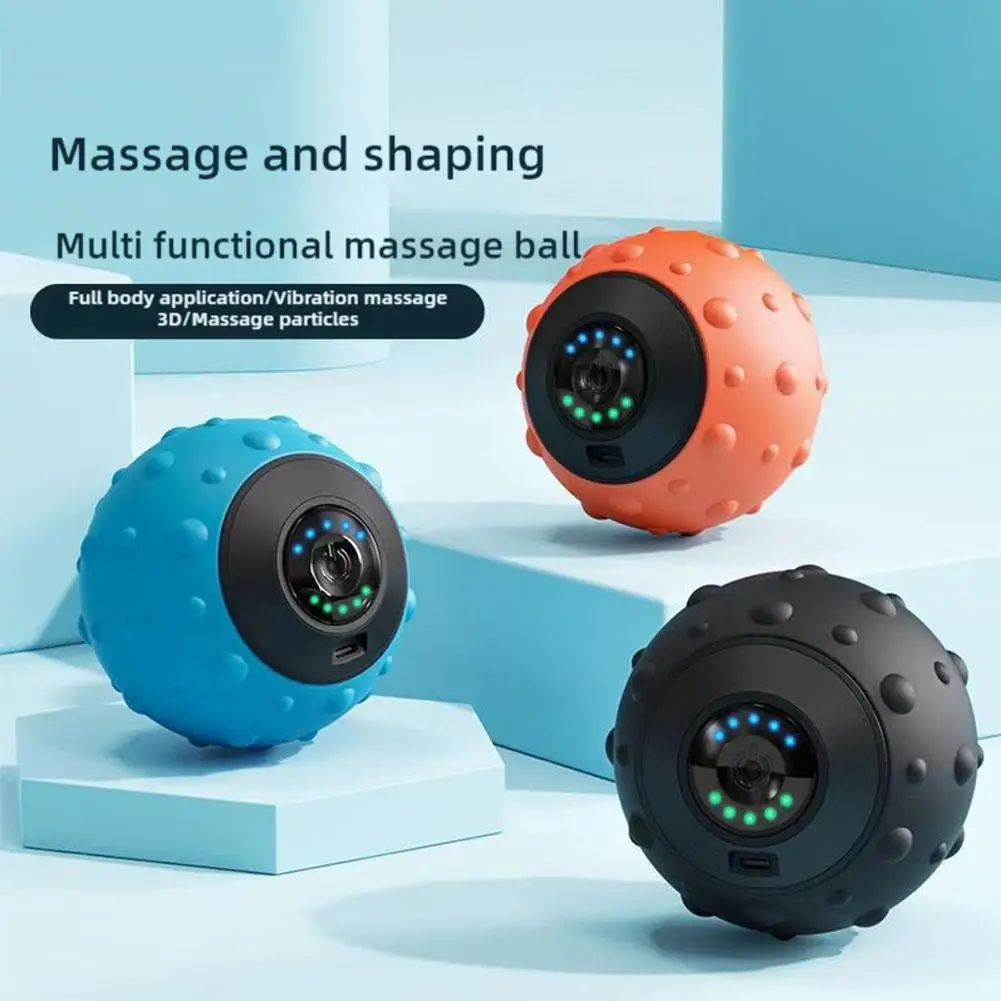 Electric Massage Ball Health Care Fascia Ball Muscle Relaxation Boay Massager Fitness Yoga Exercise Vibrating Yoga Fitness