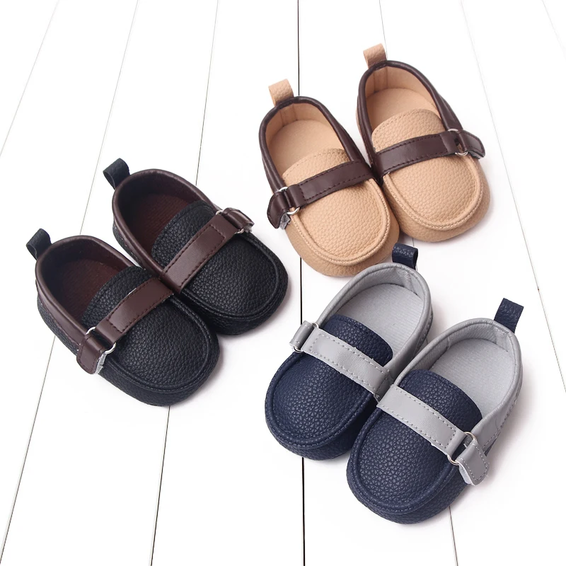 2025 Year Spring And Summer Baby Learning Shoes 0-1 Soft-Tread Baby Shoes for Leisure Small Leather Footwear Set BC2321