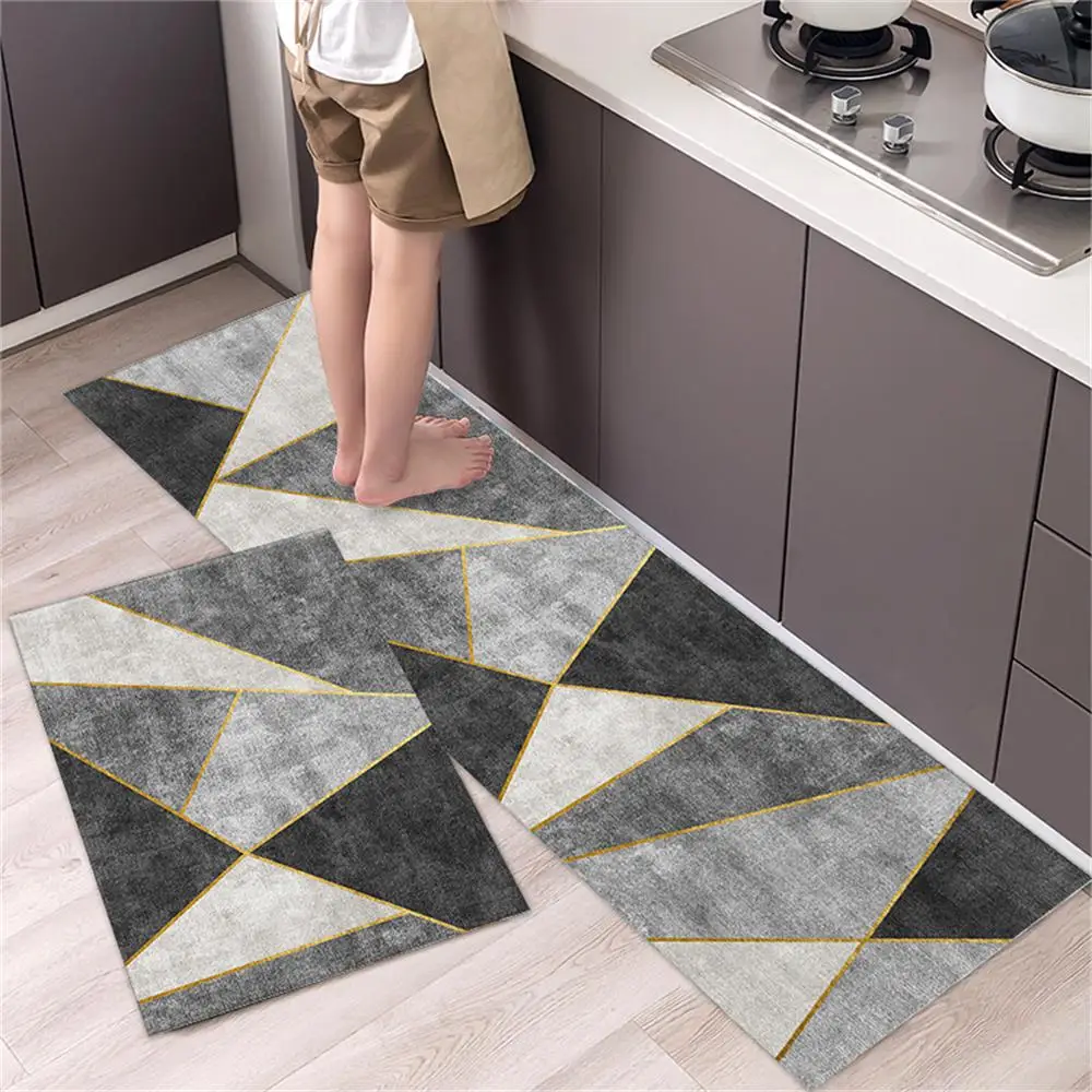 Kitchen Rug Durable Home Entrance Doormat High-end Kitchen Mats For Floor Waterproof House Hold Washable Non-slip Large Carpet