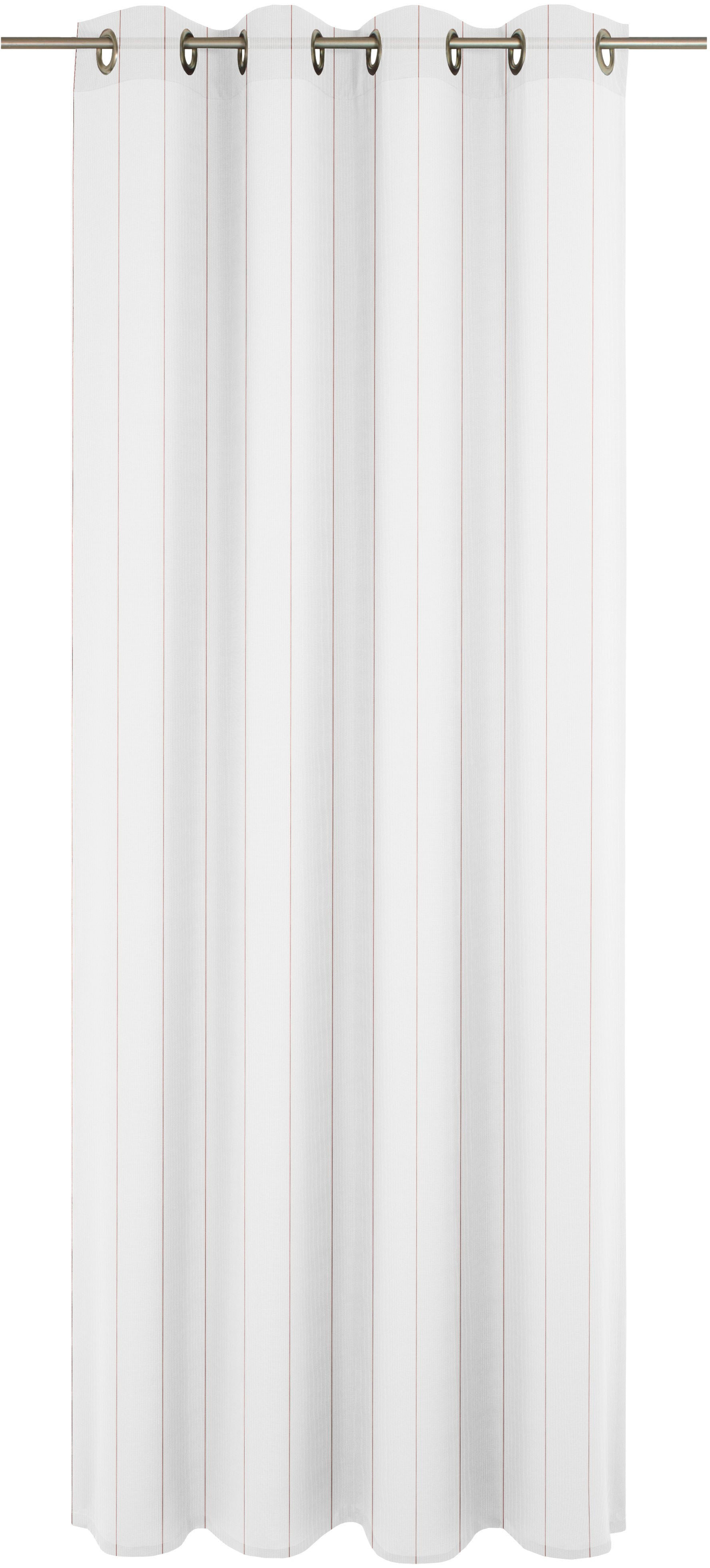 Gardine WIRTH "Chiara" Gr. 13, orange (silberfarben, terra), B:600cm H:145cm, Jacquard, Polyester, Gardinen Image