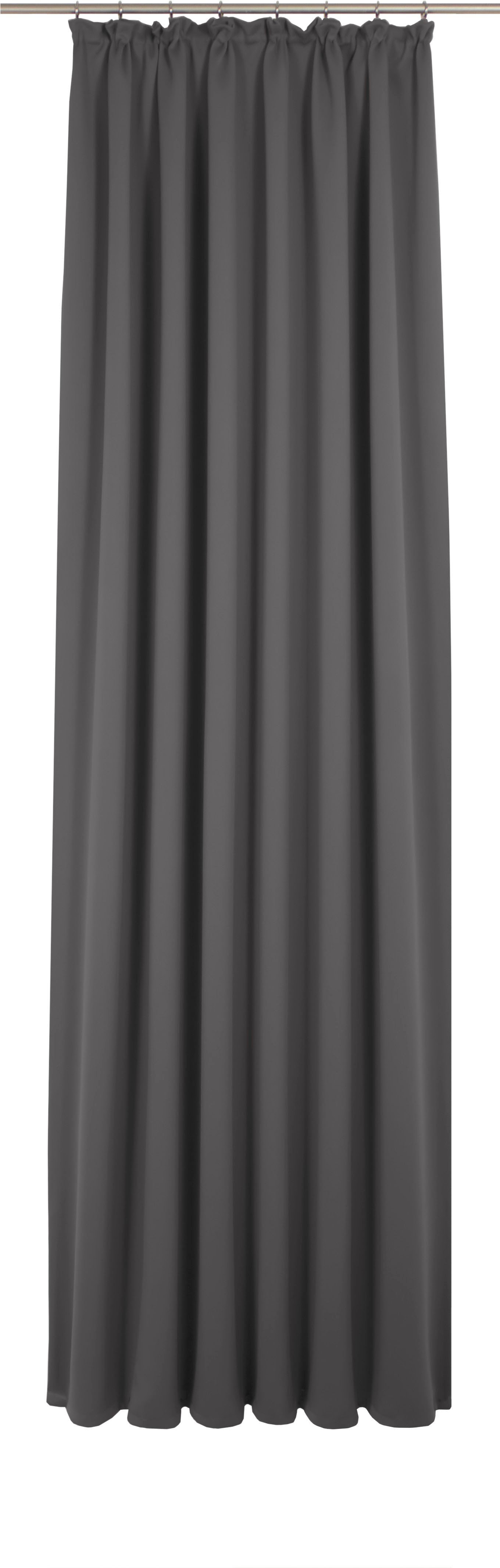 Vorhang WIRTH "Newbury", grau, B:130cm H:155cm, Baumwolle, Polyester, Gardinen, nach Maß Image