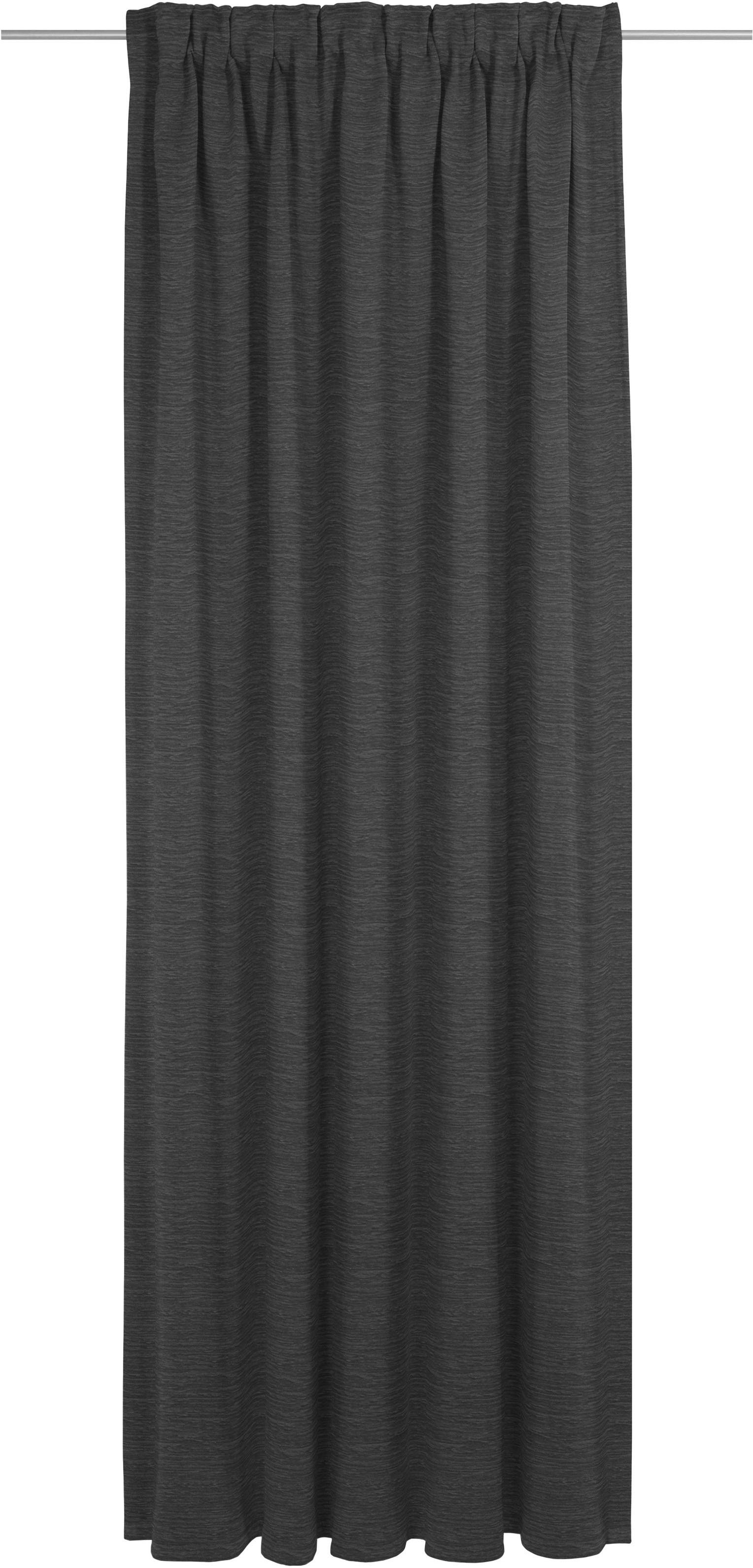 Vorhang WIRTH "Trondheim B", schwarz, B:132cm H:255cm, Polyacryl, Gardinen, nach Maß Image