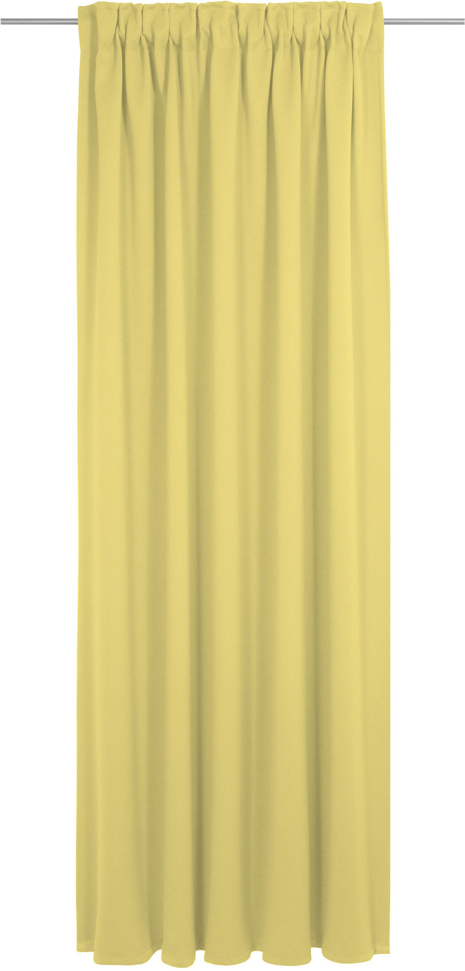 Vorhang ADAM "Uni Collection light", gelb, B:142cm H:145cm, Baumwolle (Bio-Baumwolle), Gardinen, aus 100% Bio-Baumwolle Image