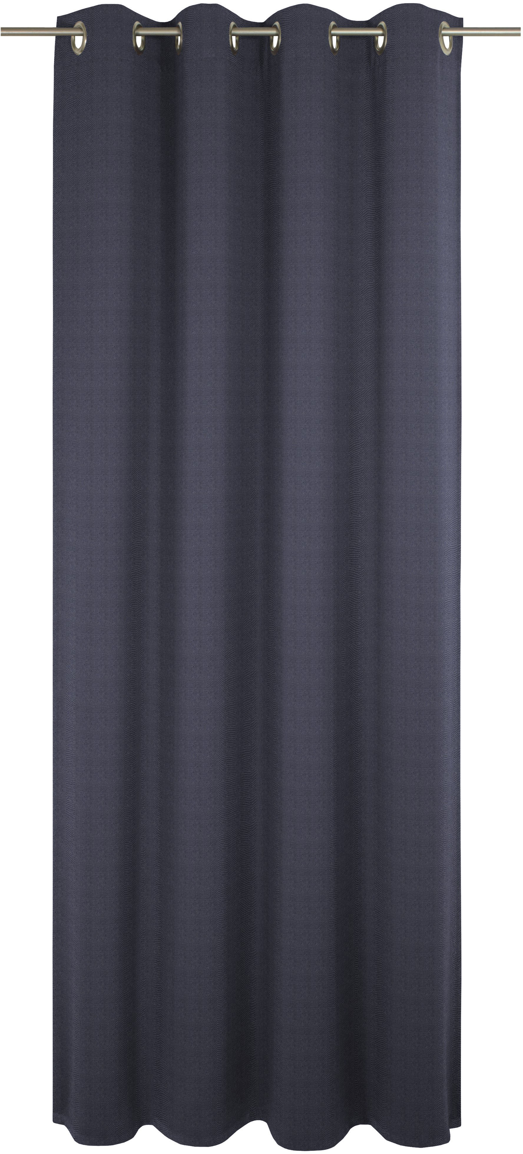 Vorhang ADAM "Uni Collection", blau (dunkelblau), B:142cm H:275cm, Baumwolle (Bio-Baumwolle), Gardinen, Blickdichter aus 100% Bio-Baumwolle Image