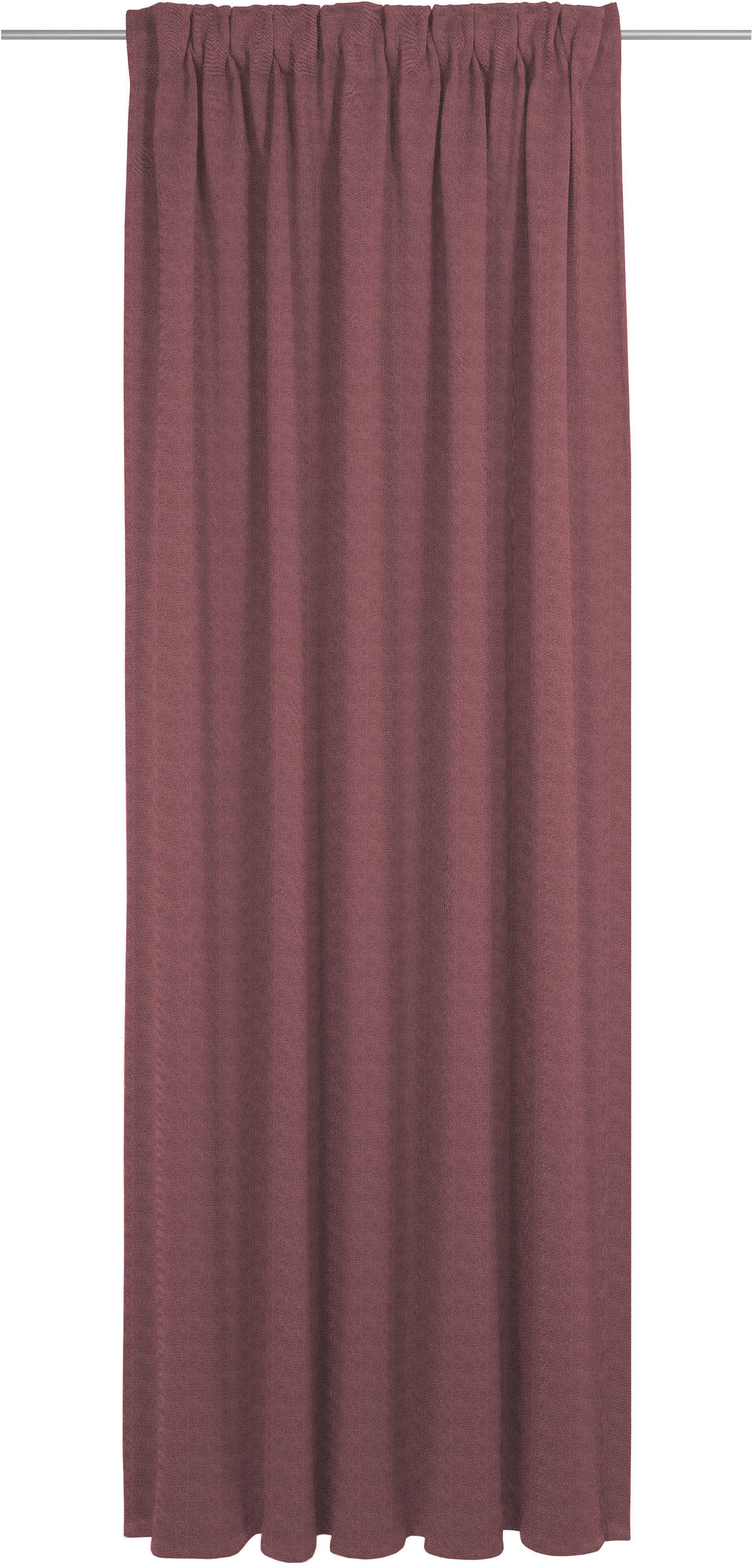 Vorhang ADAM "Uni Collection", rot, B:142cm H:365cm, Baumwolle (Bio-Baumwolle), Gardinen, Blickdichter aus 100% Bio-Baumwolle Image