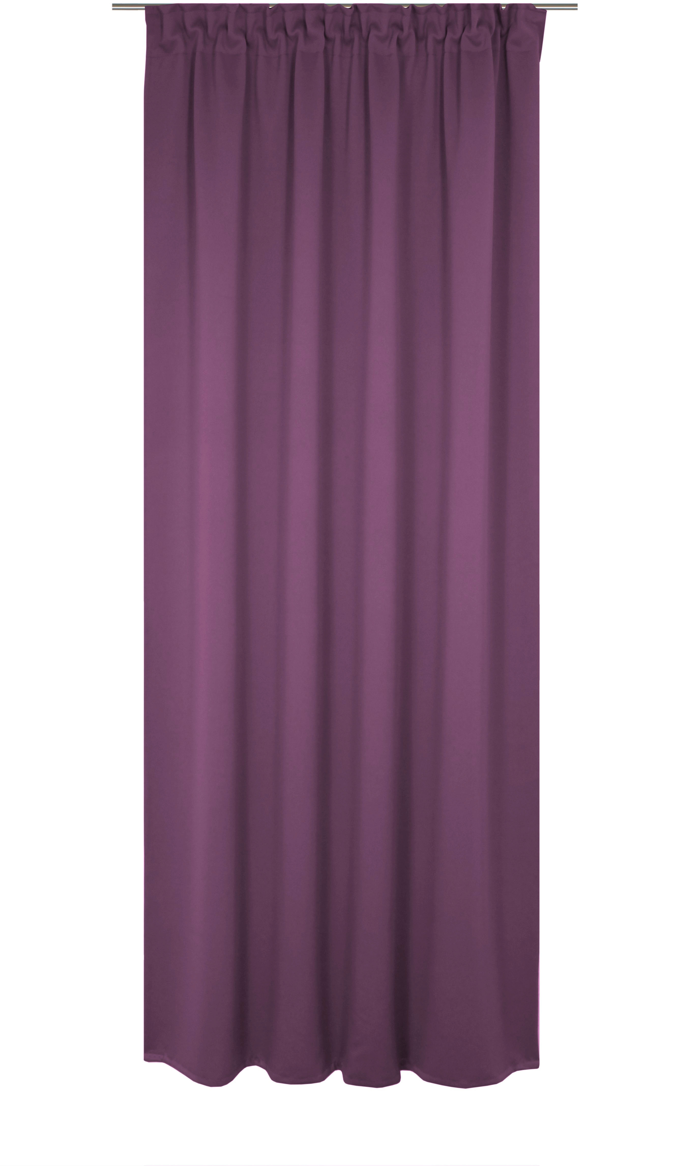 Vorhang WIRTH "Newbury", lila (beere), B:130cm H:245cm, Baumwolle, Polyester, Gardinen, nach Maß Image