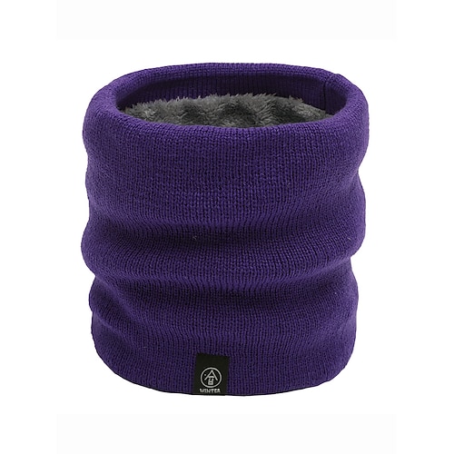 Herren-Winter-Halswärmer, Halstuch, Fleece-gefütterter Thermo-Schlauchschal, gemütliches Weihnachtsgeschenk für Outdoor-Sport, Skifahren und den Alltag Image