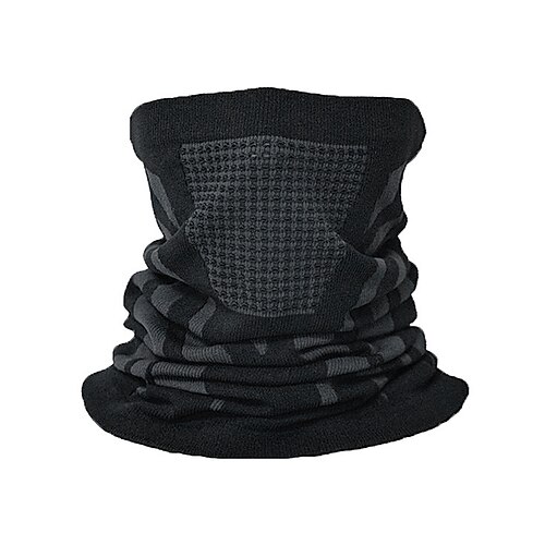 Atmungsaktiver Thermo-Halswärmer für Herren, winddichter Ski-Gesichtsmaskenschal, Outdoor-Sport-Sturmhaube für Radfahren, Laufen und Winteraktivitäten Image