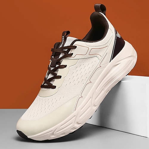 Blaue, atmungsaktive Mesh-Laufschuhe für Herren mit gepolsterter Sohle, leichte Sportschuhe für Fitnessstudio, Joggen und alltägliche Freizeitkleidung Image