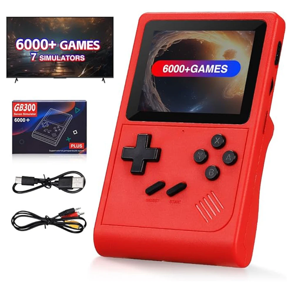 Gb300 tragbarer Handheld-Game-Player 15,6-Zoll-Bildschirm TV-Videospiel konsole mit Ausgabe Retro-Spiele konsole integrierte 8g 3,0 Spiele